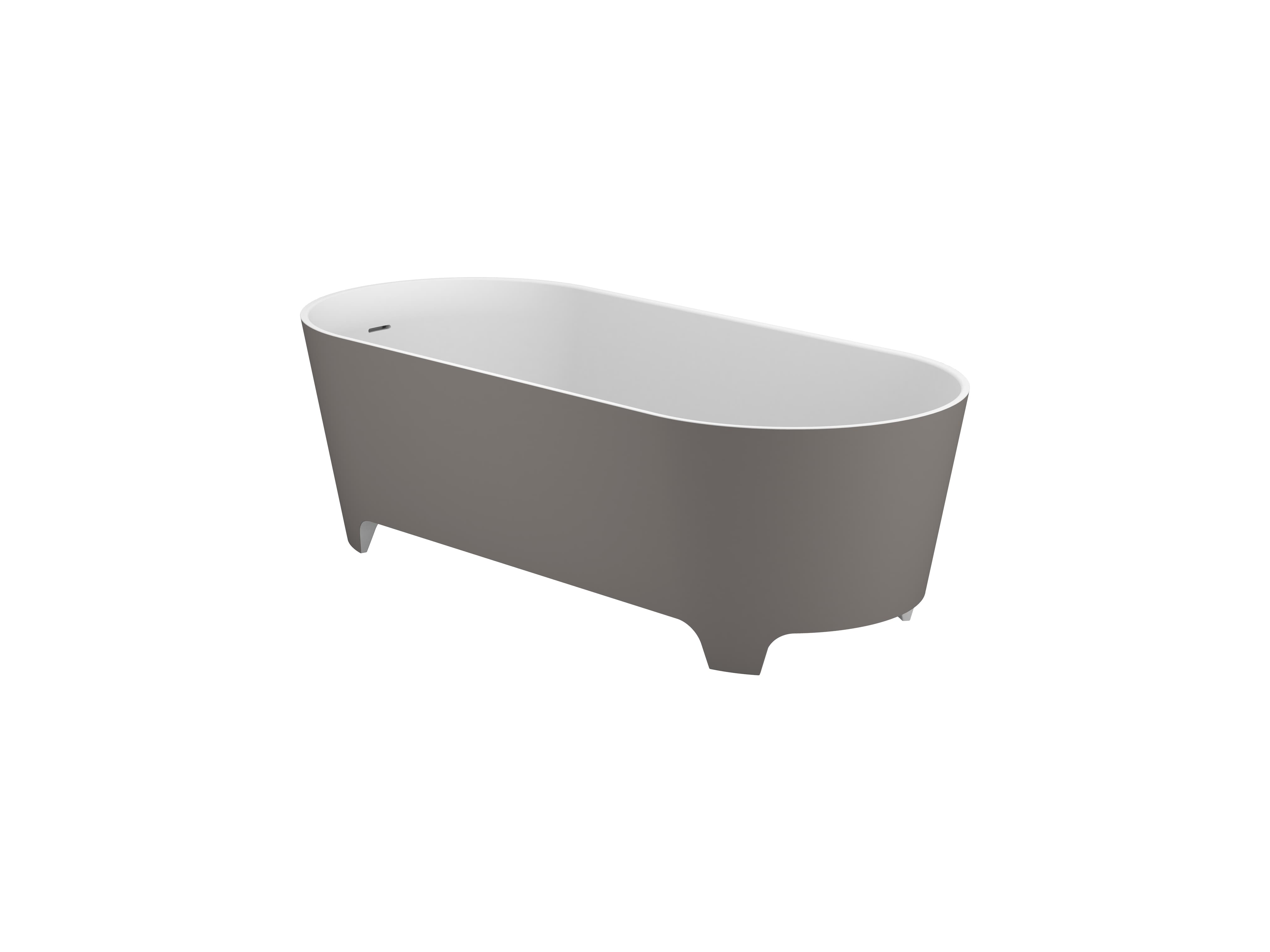Banheiras sem hidromassagem Cinzento claro AMAN S20201700090900 Sanitana