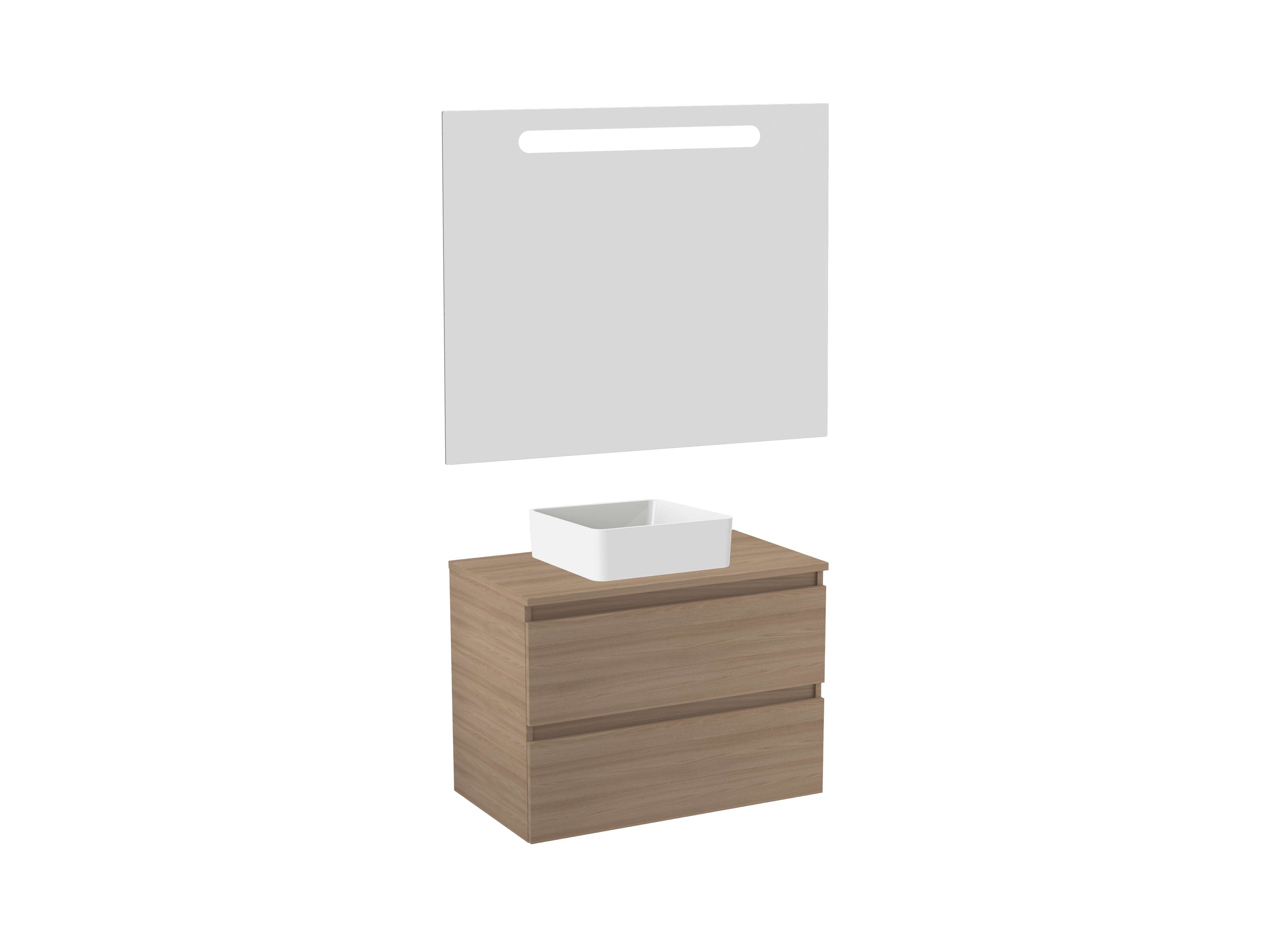 Móveis com lavatório Nogueira texturado MAPLE S70218703103500 Sanitana