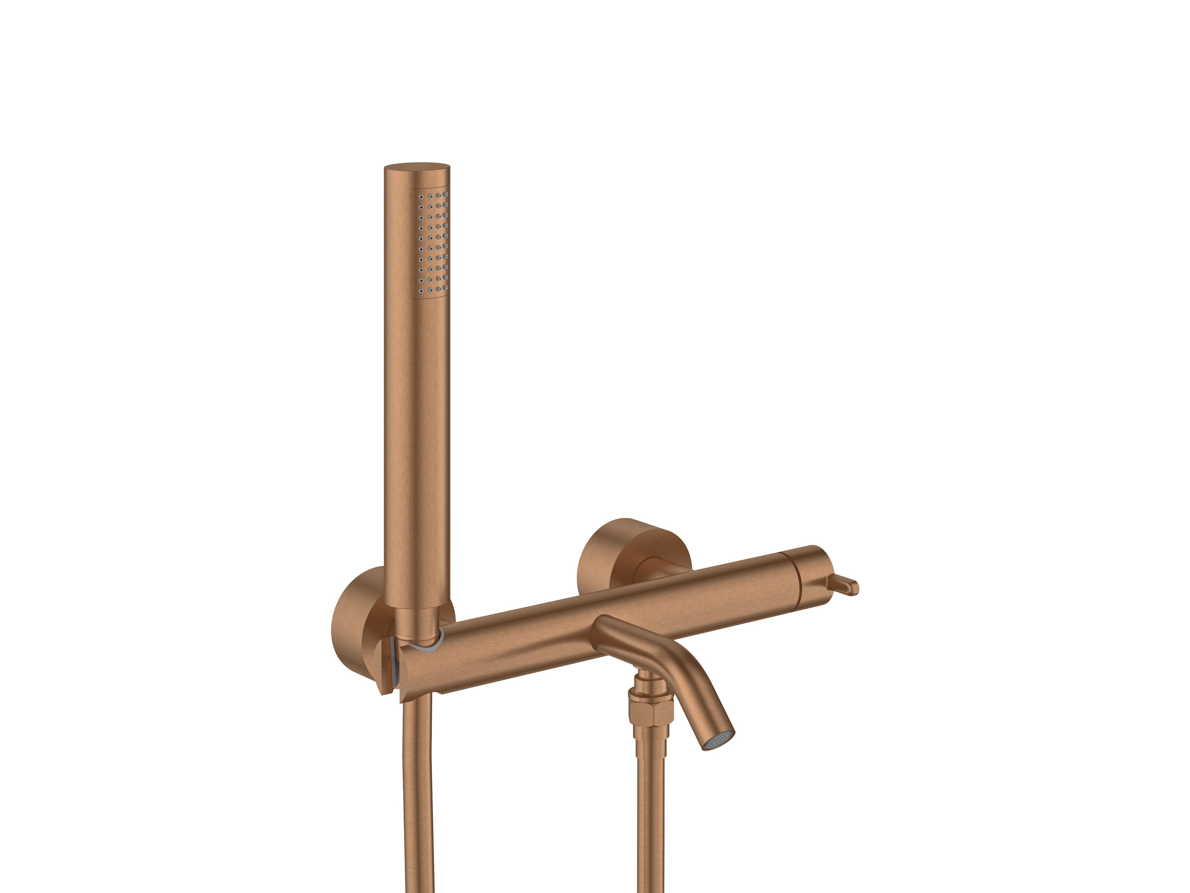 Torneiras de duche e banheira Ouro rosa escovado RUBY S5021780000RM01 Sanitana