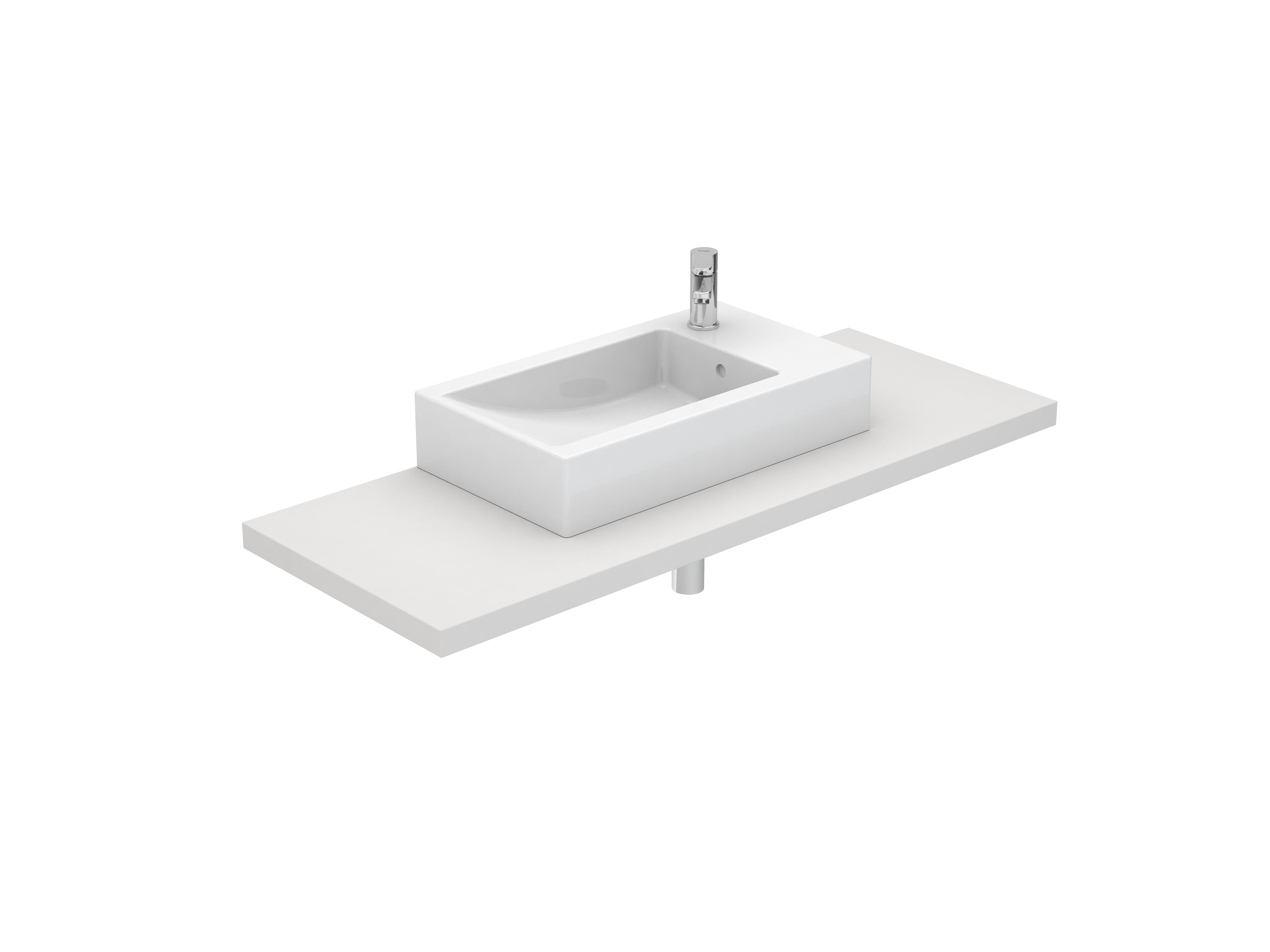 Lavatórios murais Branco CUBIC S10066335900000 Sanitana