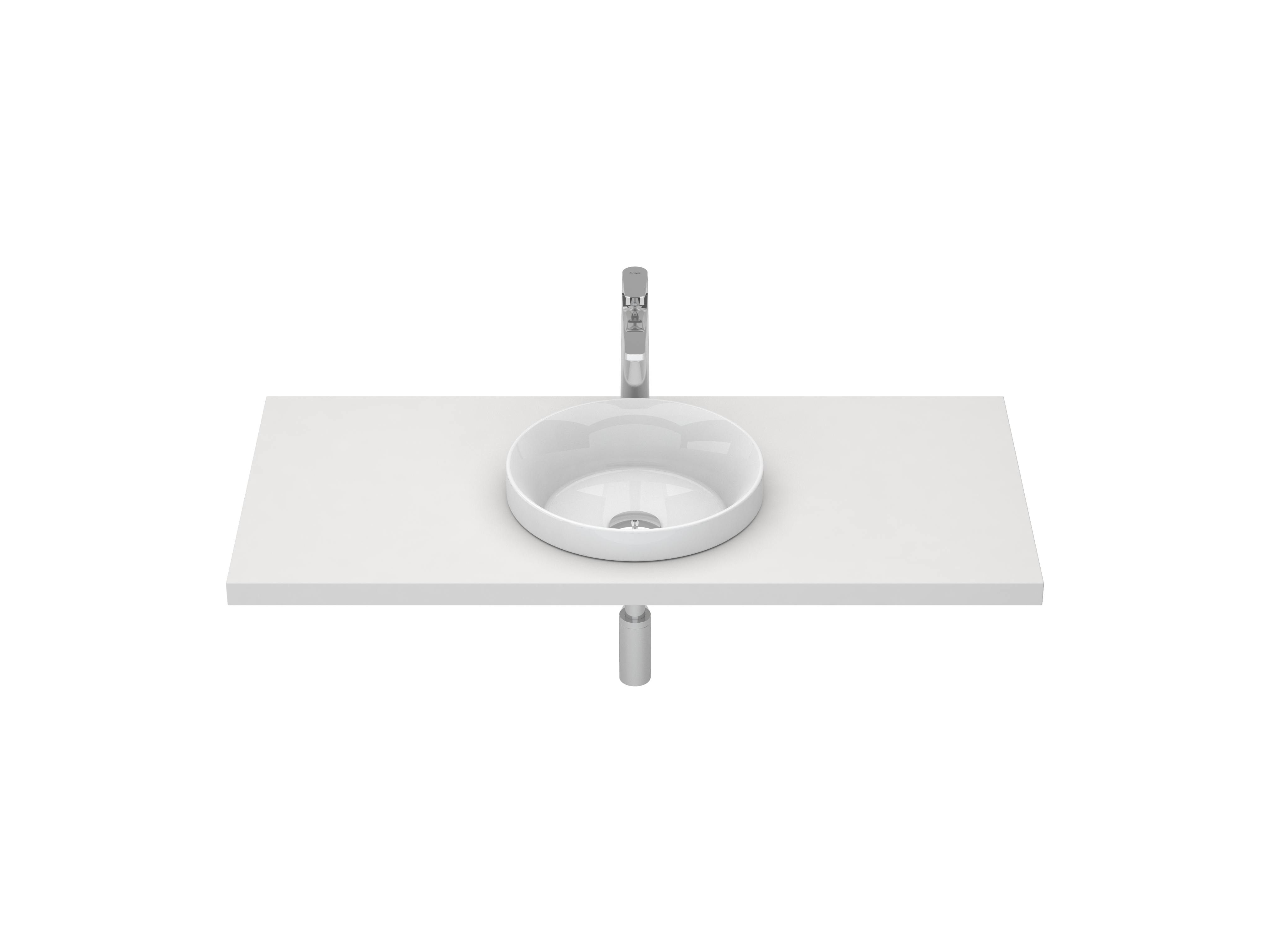 Lavatórios de encastrar Branco CIRCLE S10063450400000 Sanitana