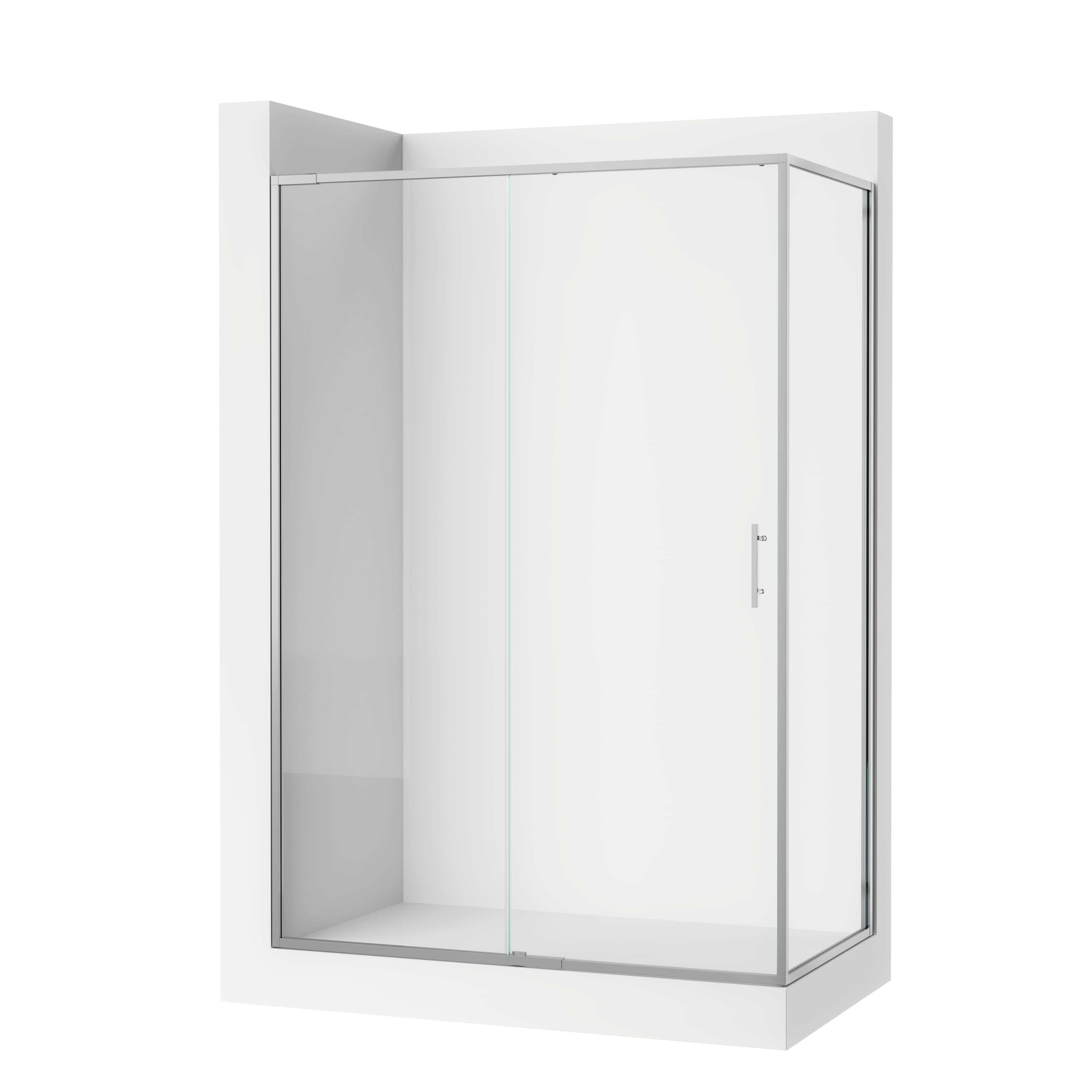 Divisórias para duche Alumínio polido FLOW S60236600012M00 Sanitana