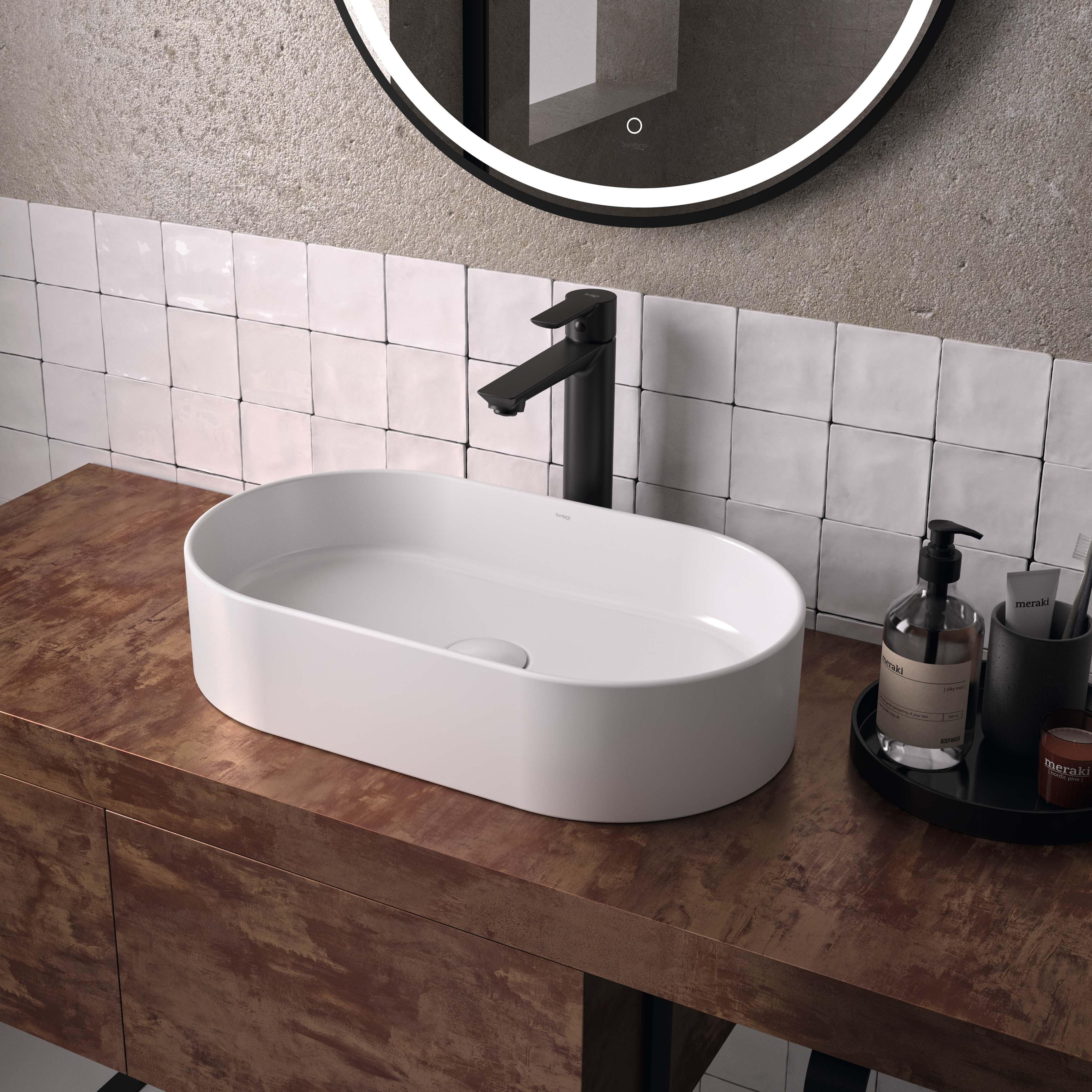 Lavatórios de bancada HALO S102187000...00 Sanitana