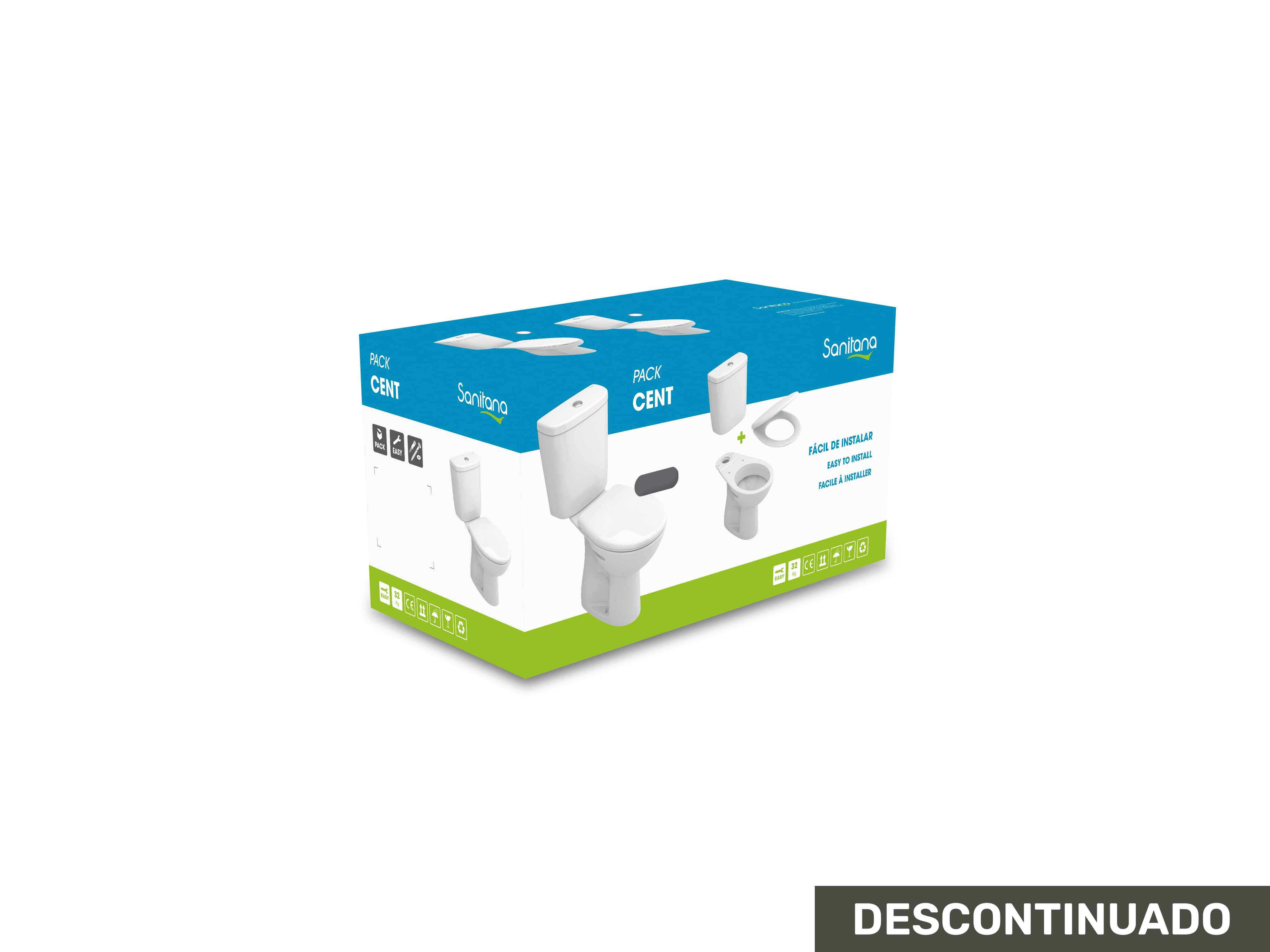 Sanitas de tanque baixo Branco CENT SP0203553000000 Sanitana