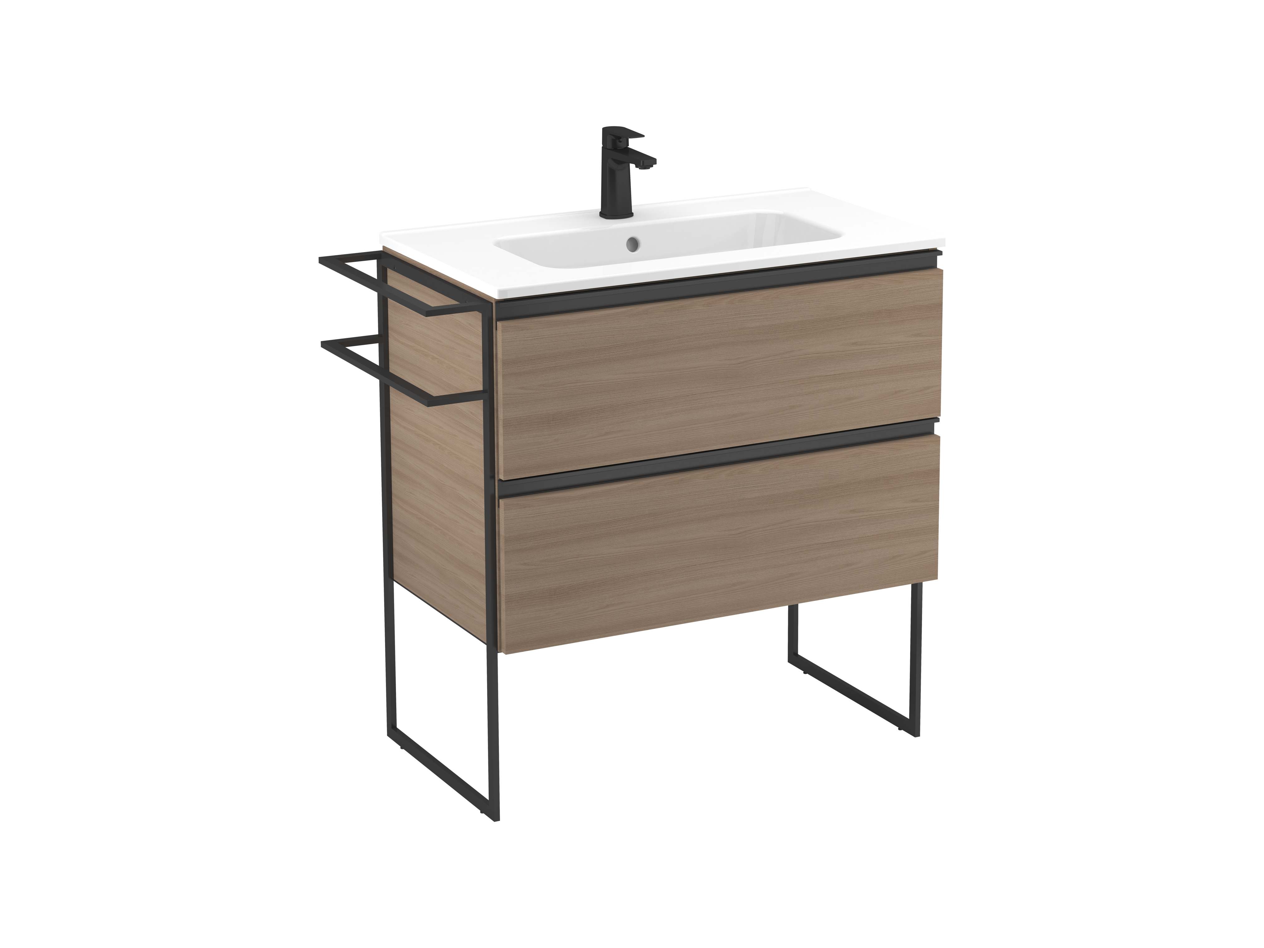 Móveis base Nogueira texturado WEZA S70210403103500 Sanitana