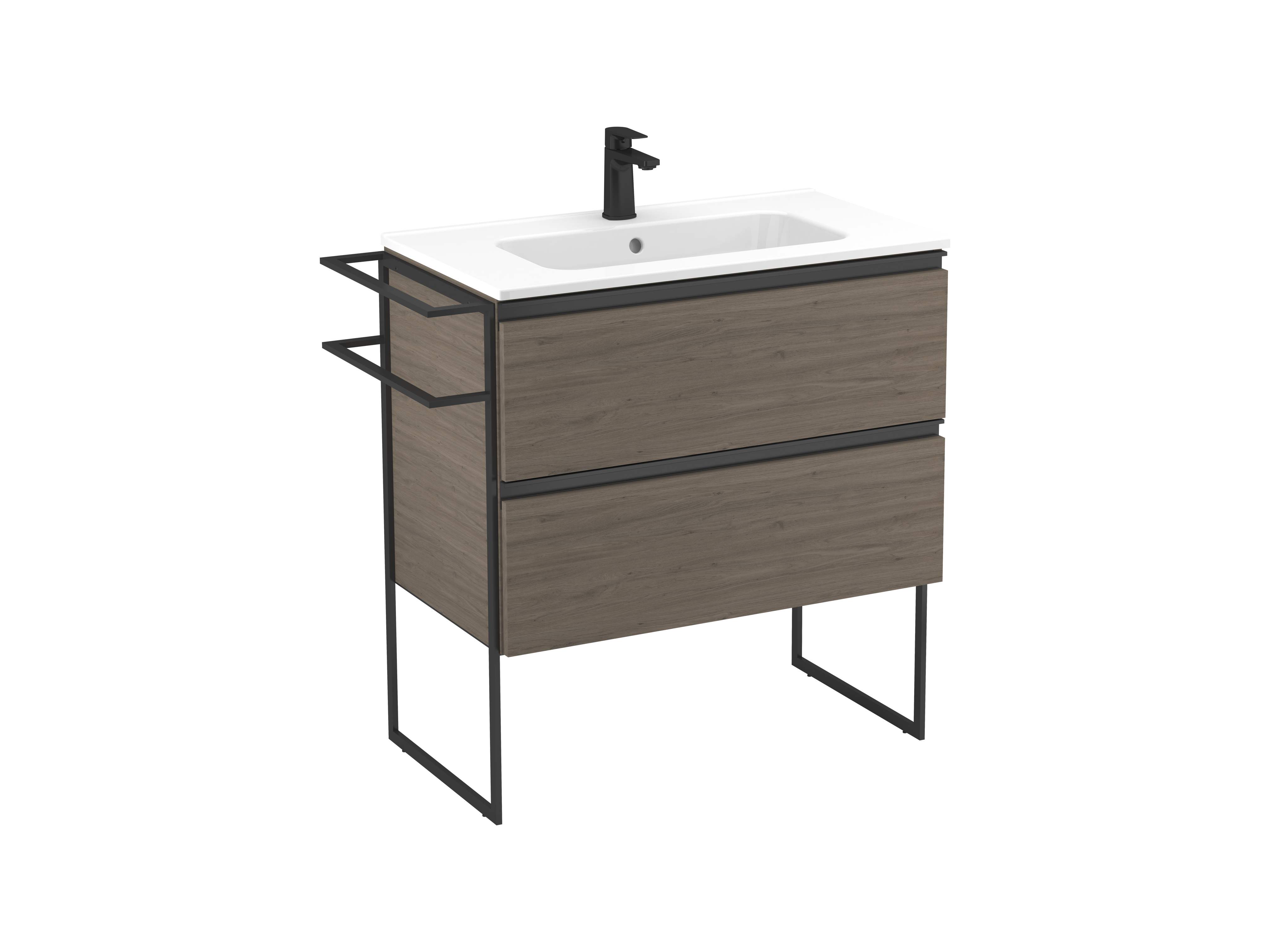 Móveis base Carvalho escuro WEZA S70210403112100 Sanitana