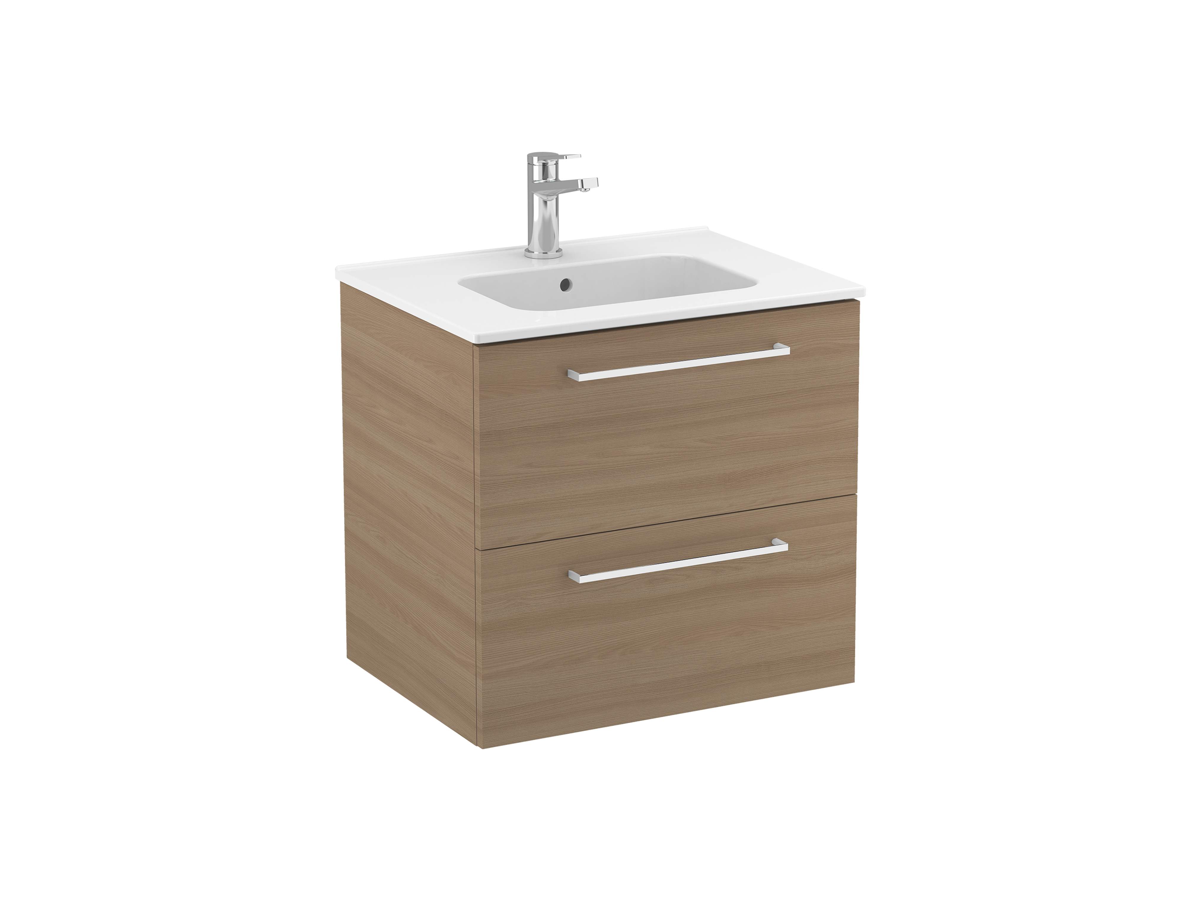 Móveis com lavatório Nogueira texturado FICUS S70204103103501 Sanitana