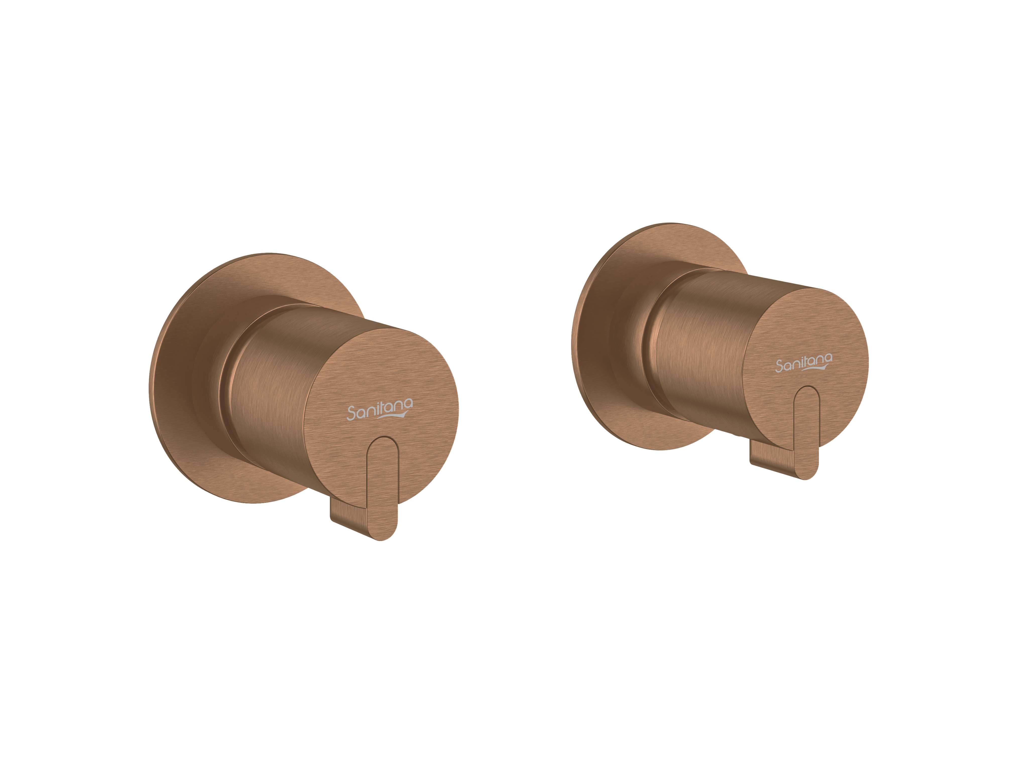 Torneiras de duche e banheira Ouro rosa escovado RUBY S5021790230RM00 Sanitana