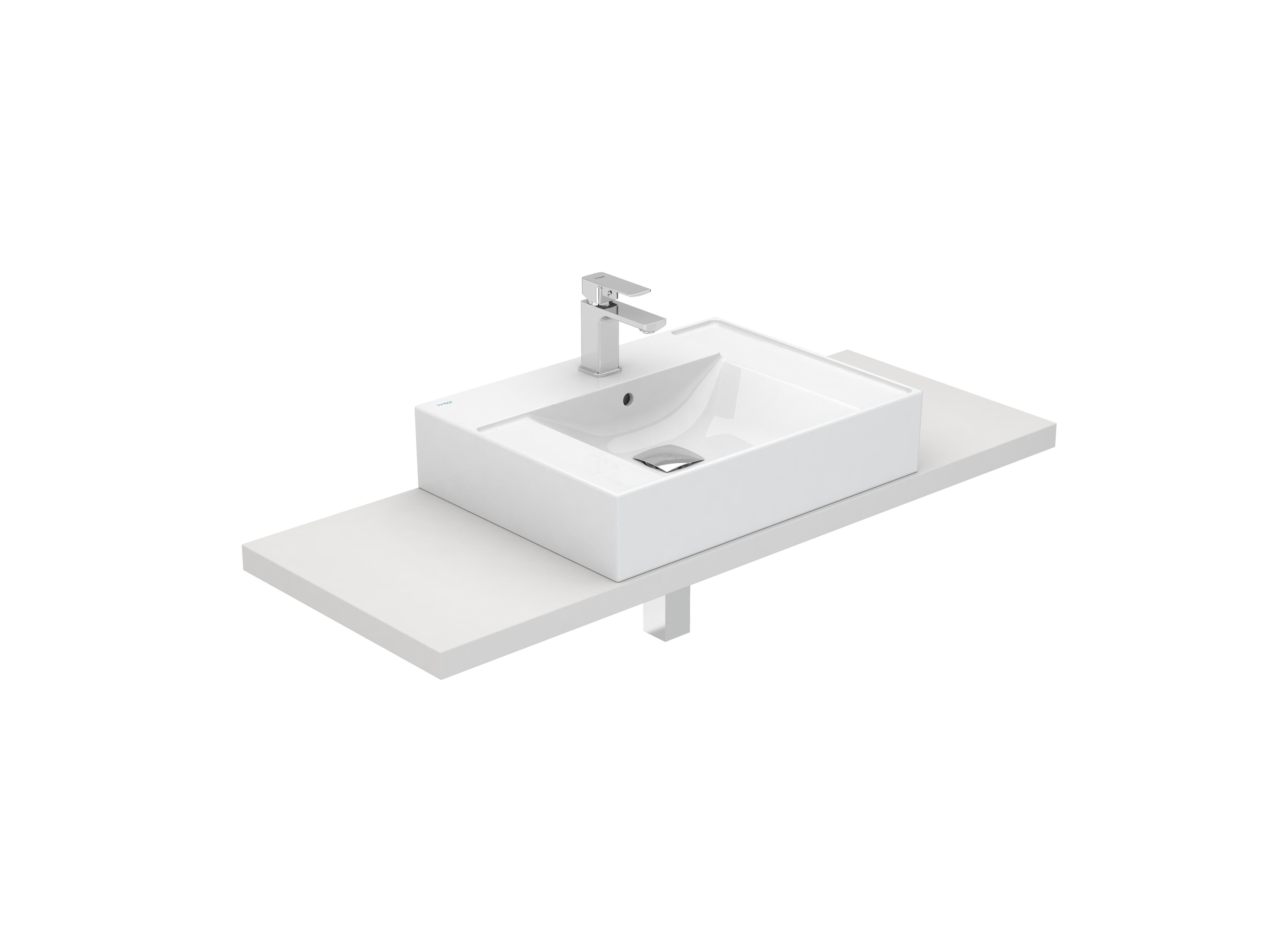 Lavatórios de bancada Branco ALBUS S10085116400000 Sanitana