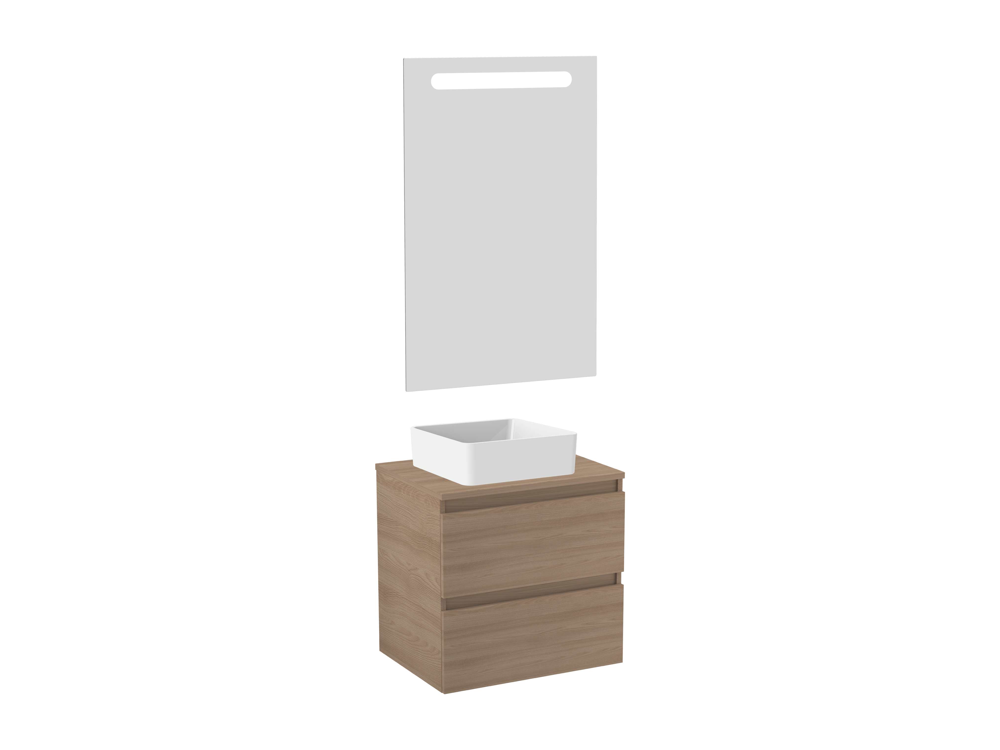 Móveis com lavatório Nogueira texturado MAPLE S70218603103500 Sanitana