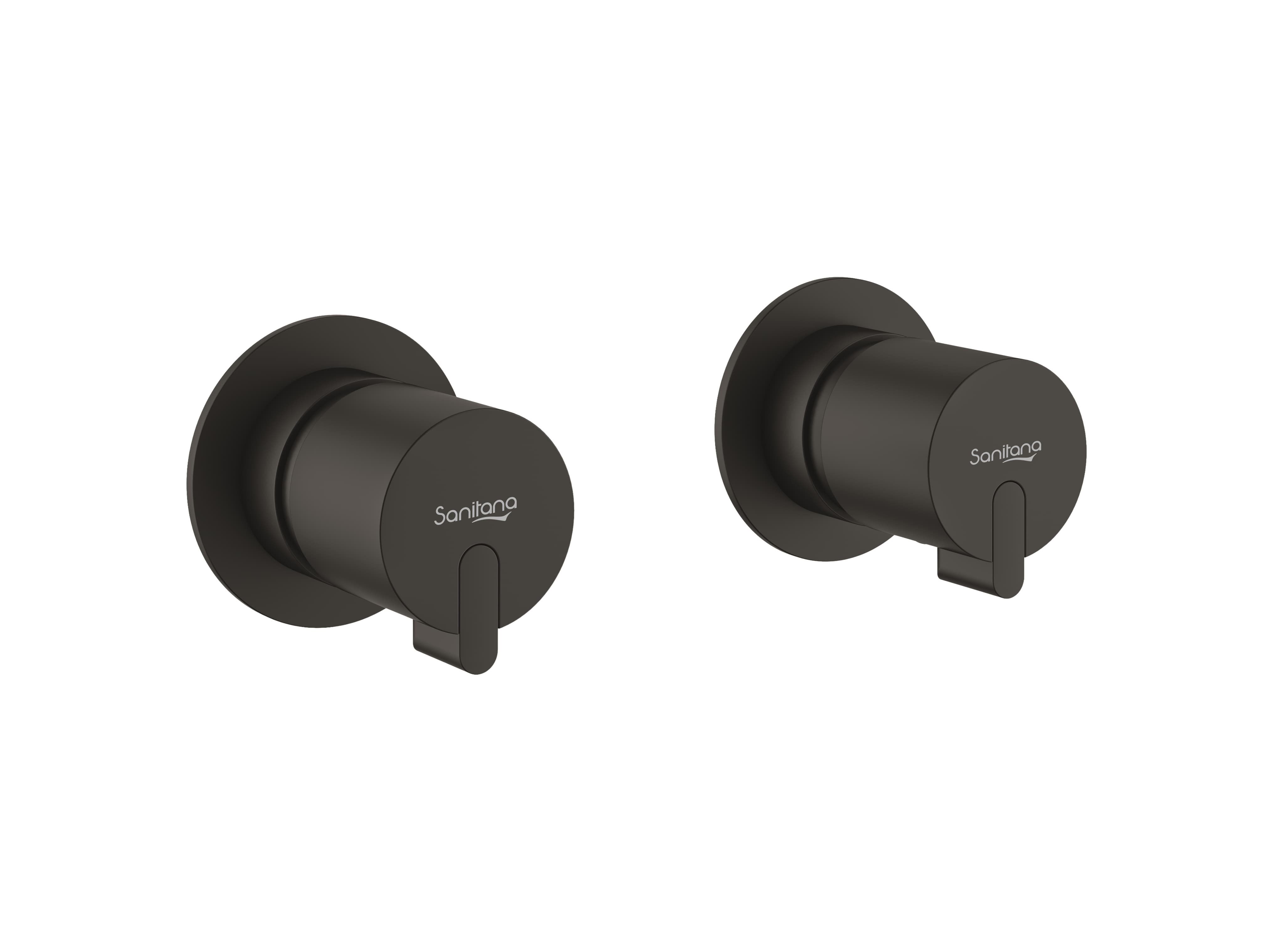 Torneiras de duche e banheira Preto mate RUBY S50217902371600 Sanitana
