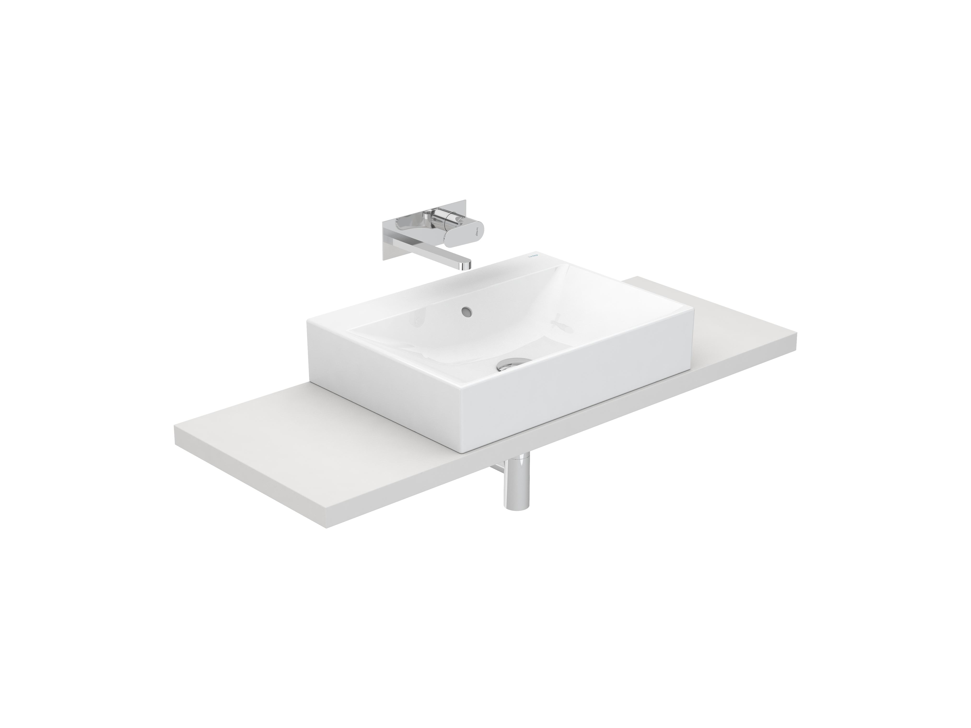 Lavatórios de bancada Branco ALBUS S10085181100000 Sanitana