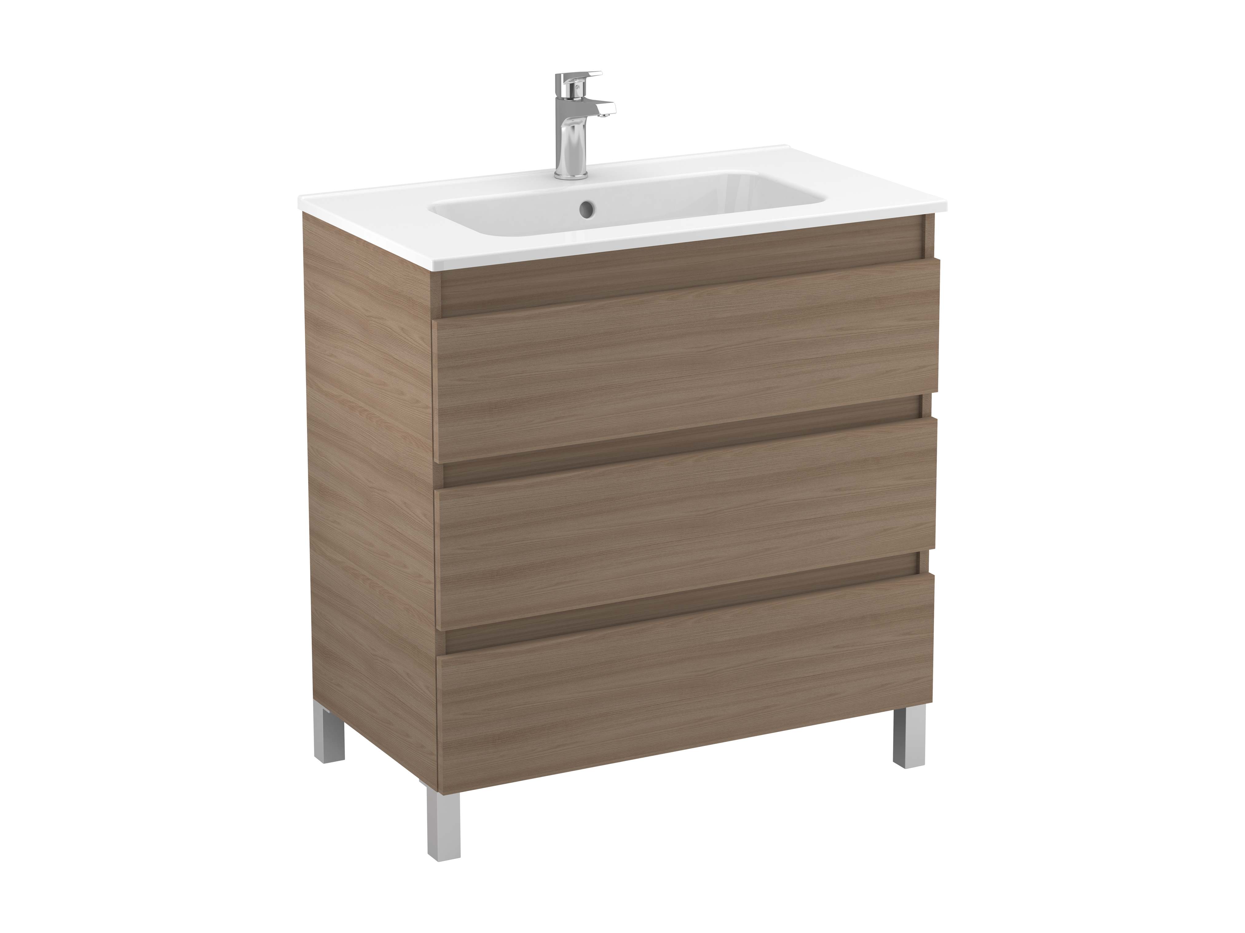Móveis com lavatório Nogueira texturado MAPLE S70209303703500 Sanitana