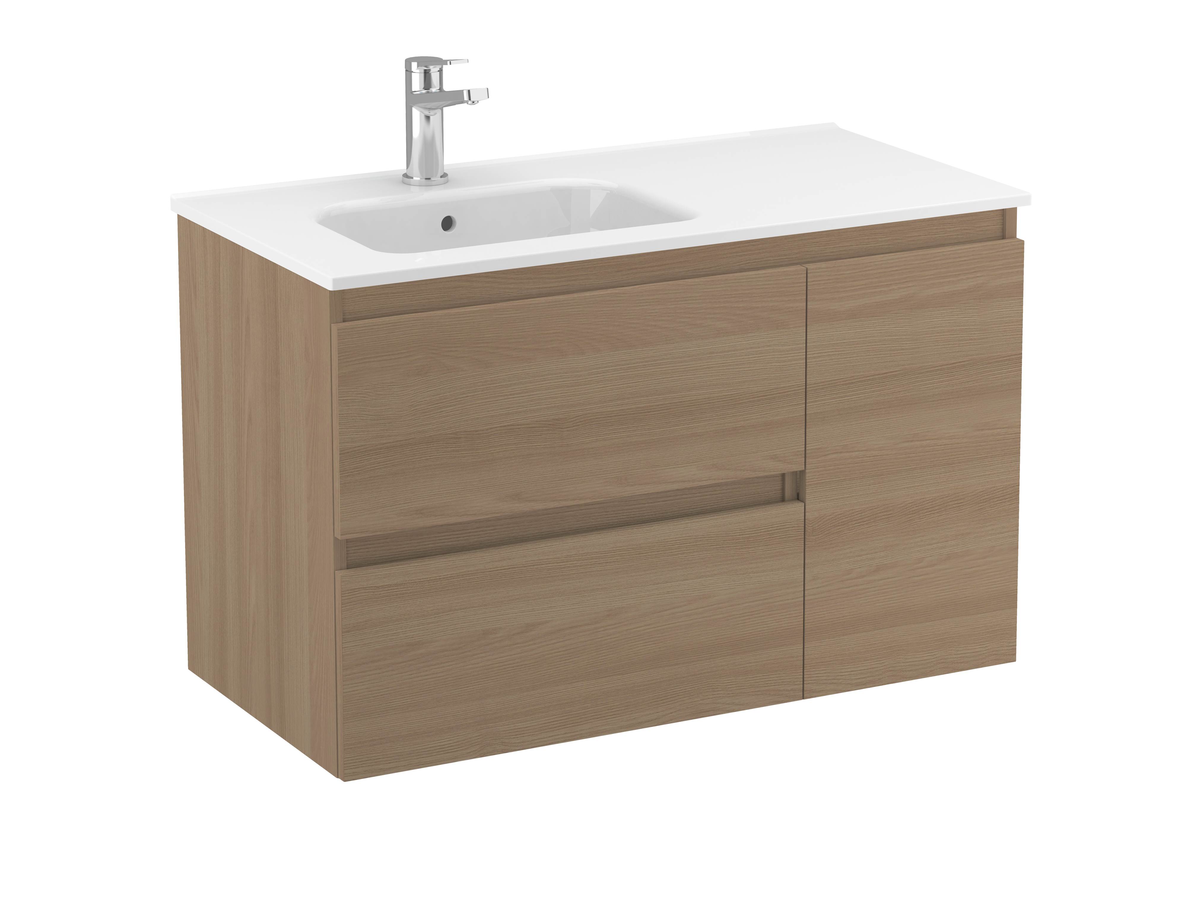 Móveis com lavatório Nogueira texturado MAPLE S70206000003501 Sanitana