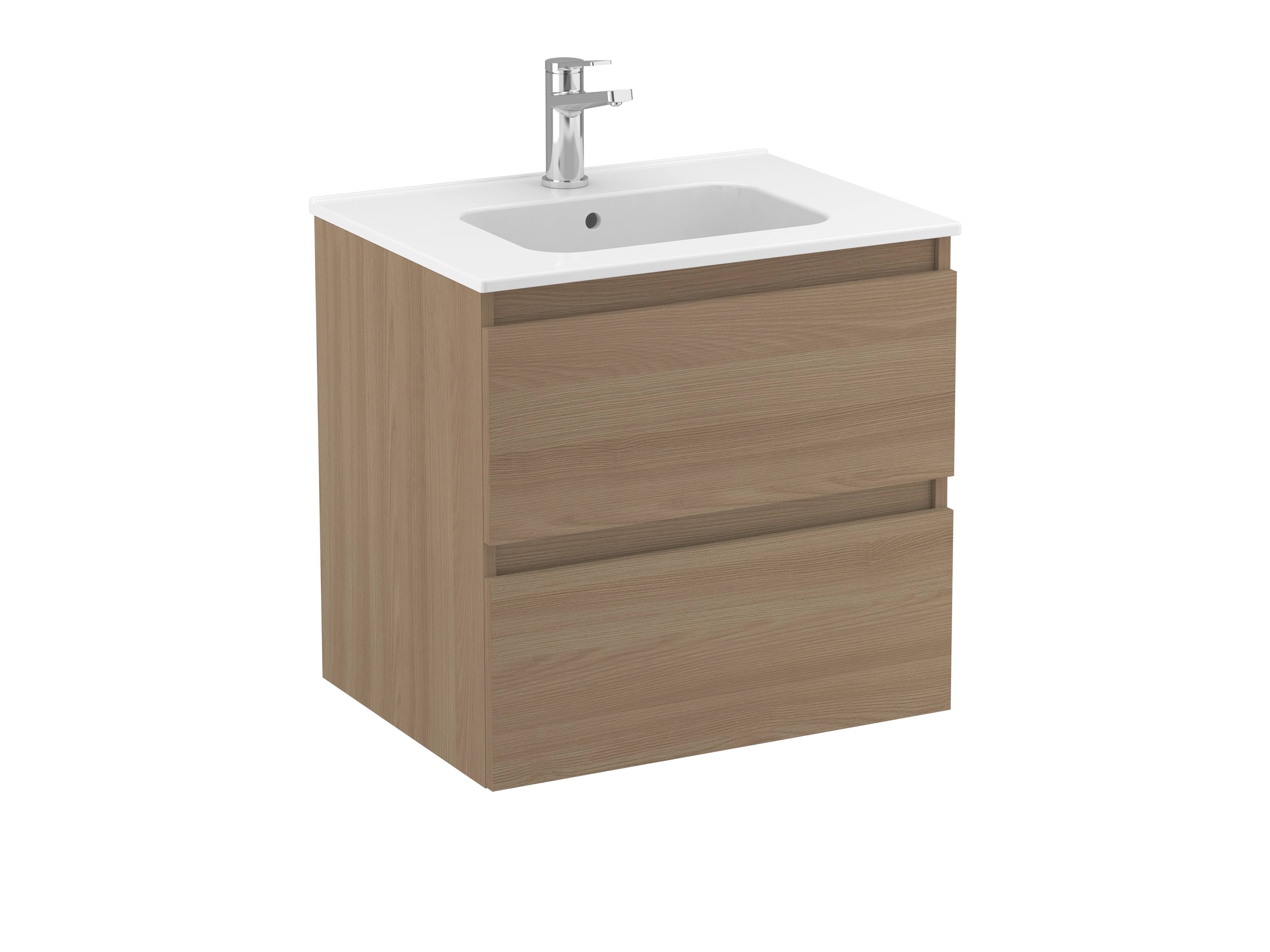 Móveis com lavatório Nogueira texturado MAPLE S70205703103501 Sanitana