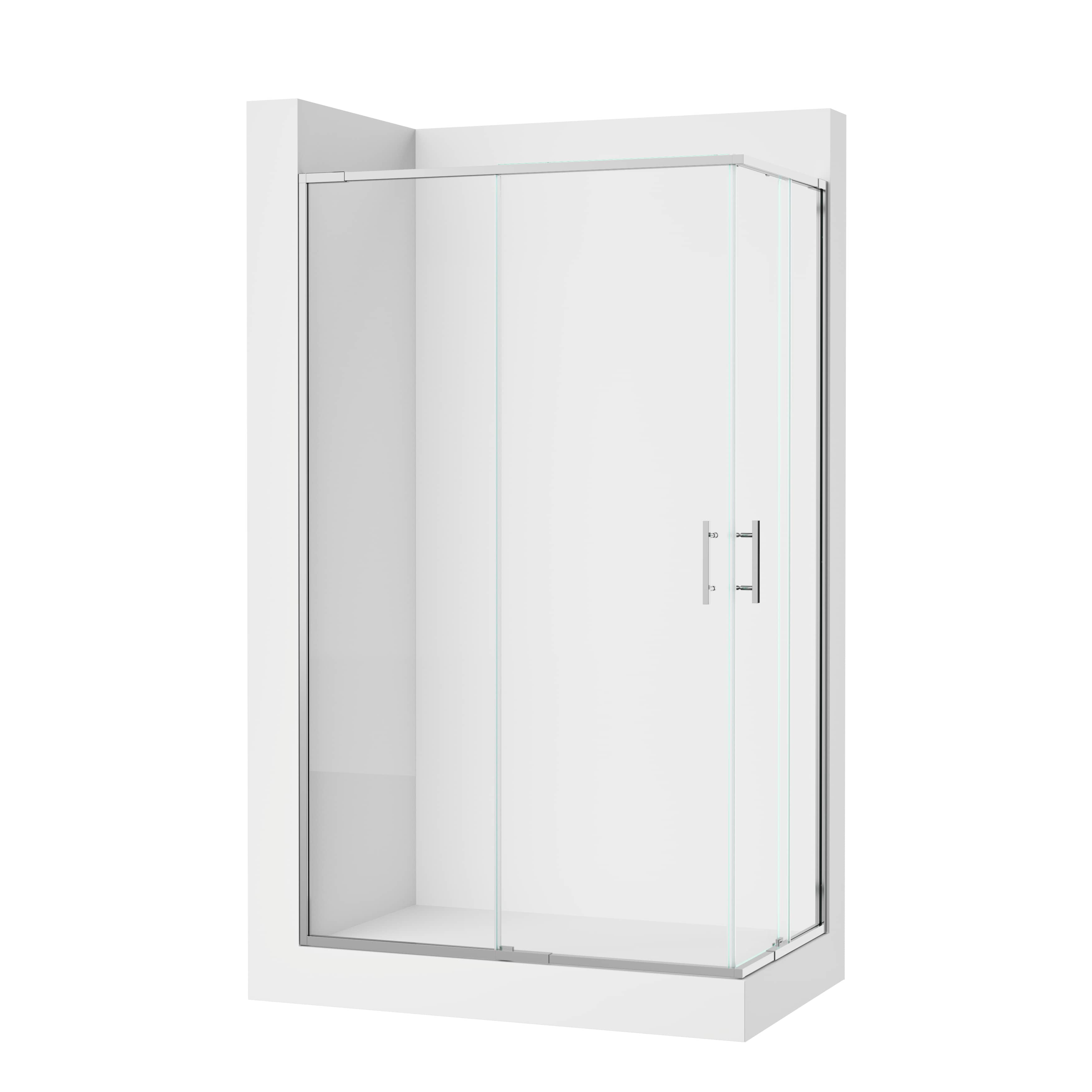 Divisórias para duche Alumínio polido FLOW S60241000012M00 Sanitana