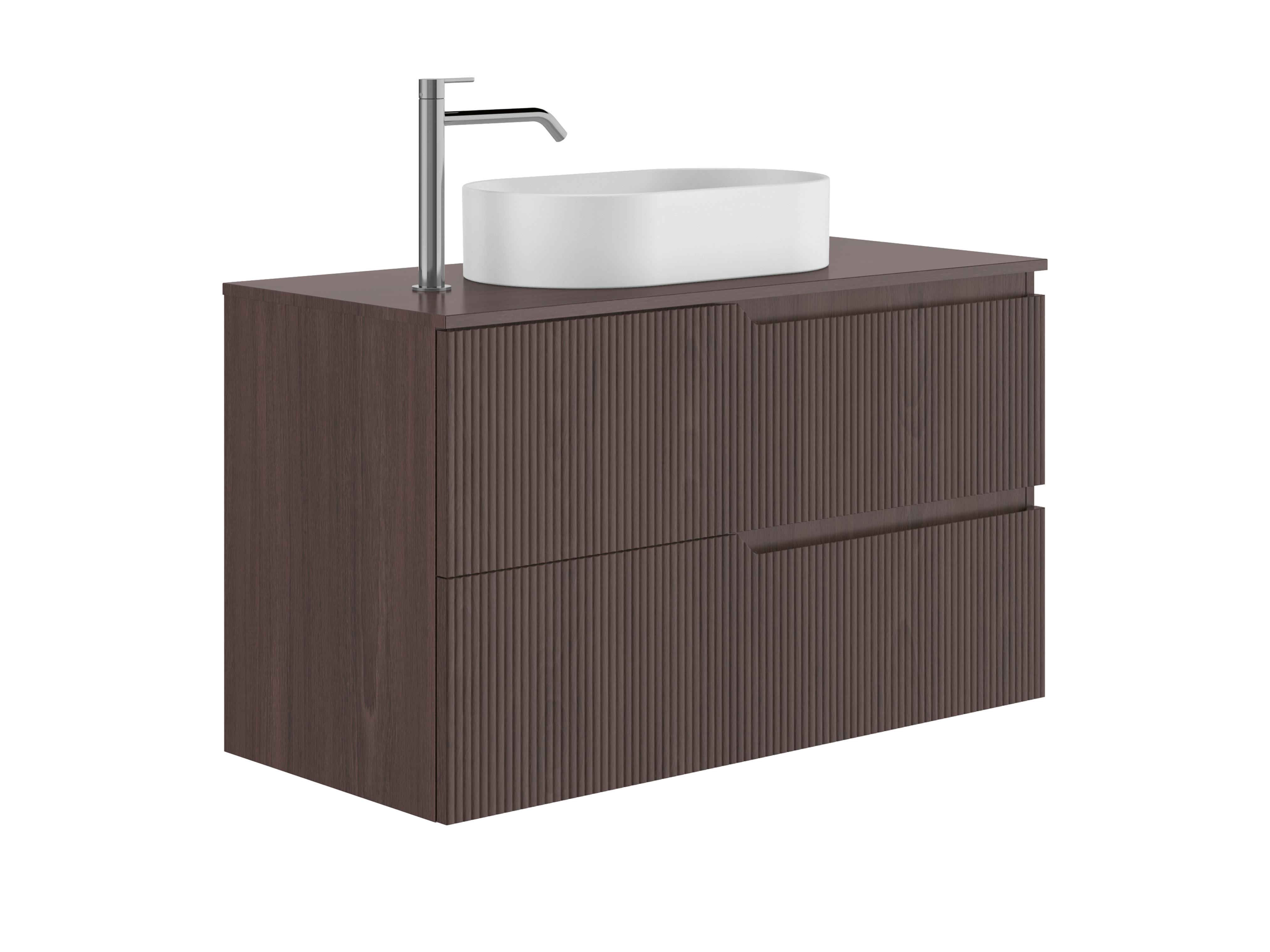 Bancadas para lavatório Nogueira escuro BLOSSOM S70219800017100 Sanitana