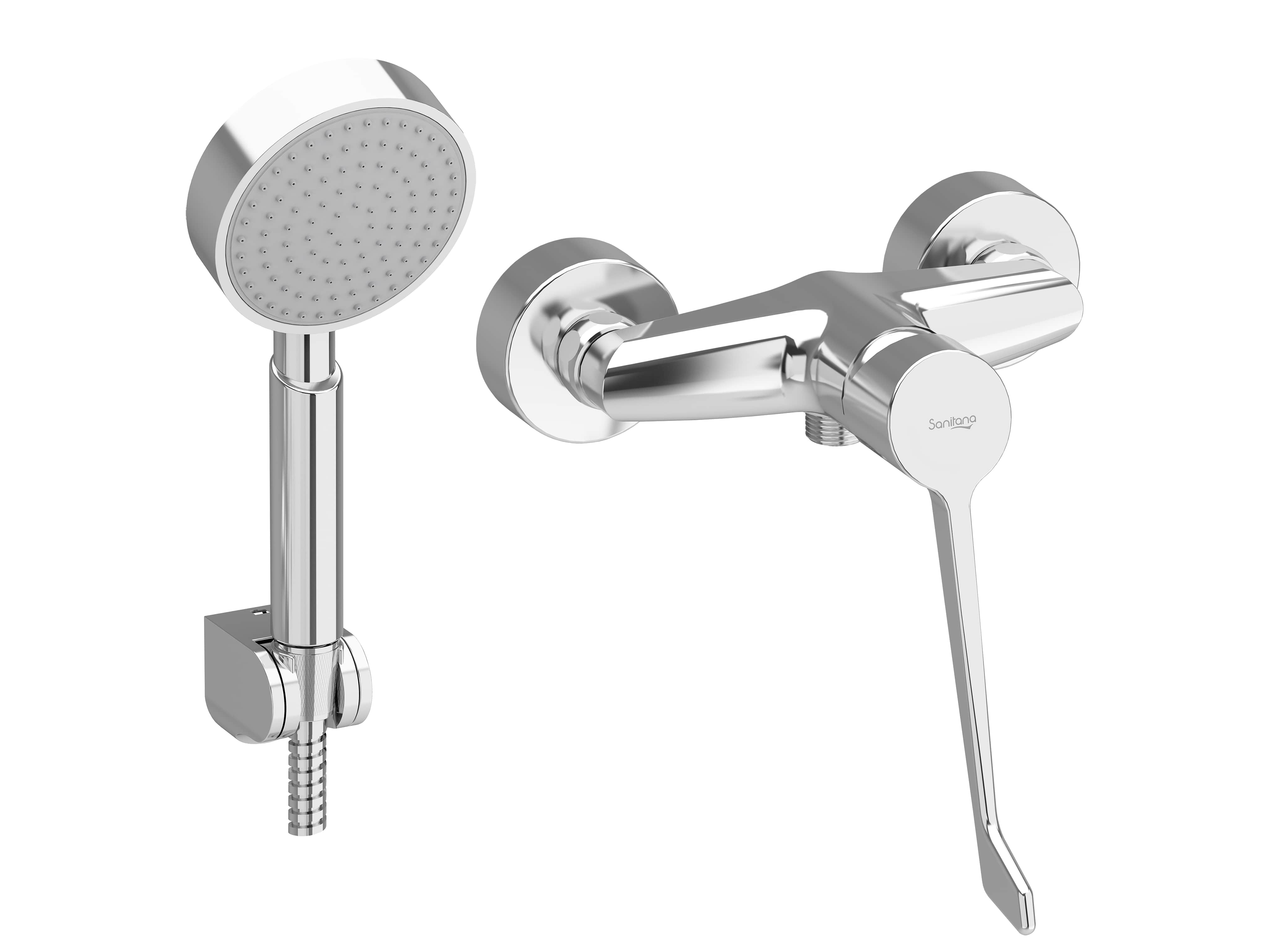Torneiras de duche e banheira Cromado VIVA S50203013912601 Sanitana
