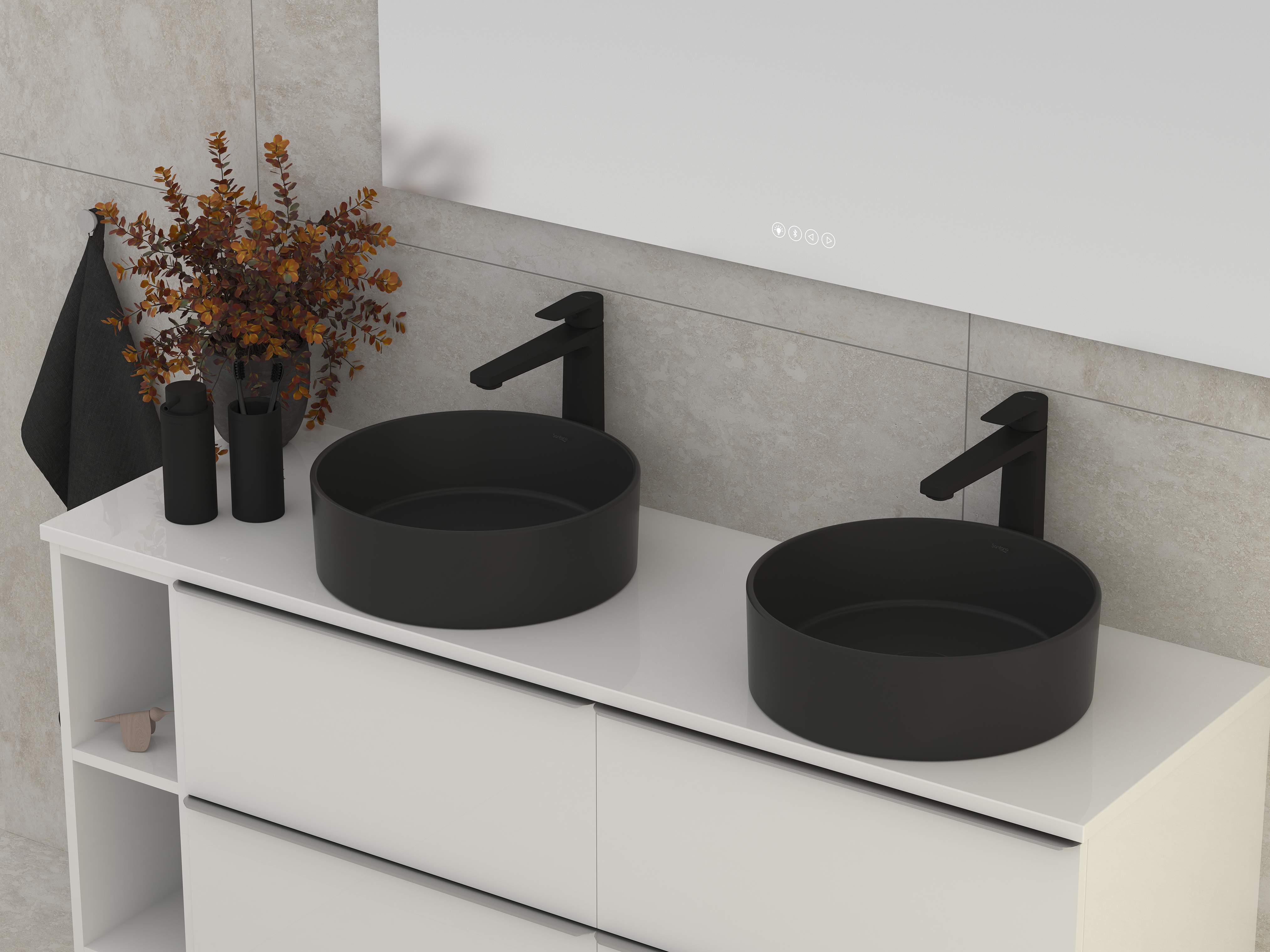 Lavatórios de bancada HALO S102090504...00 Sanitana