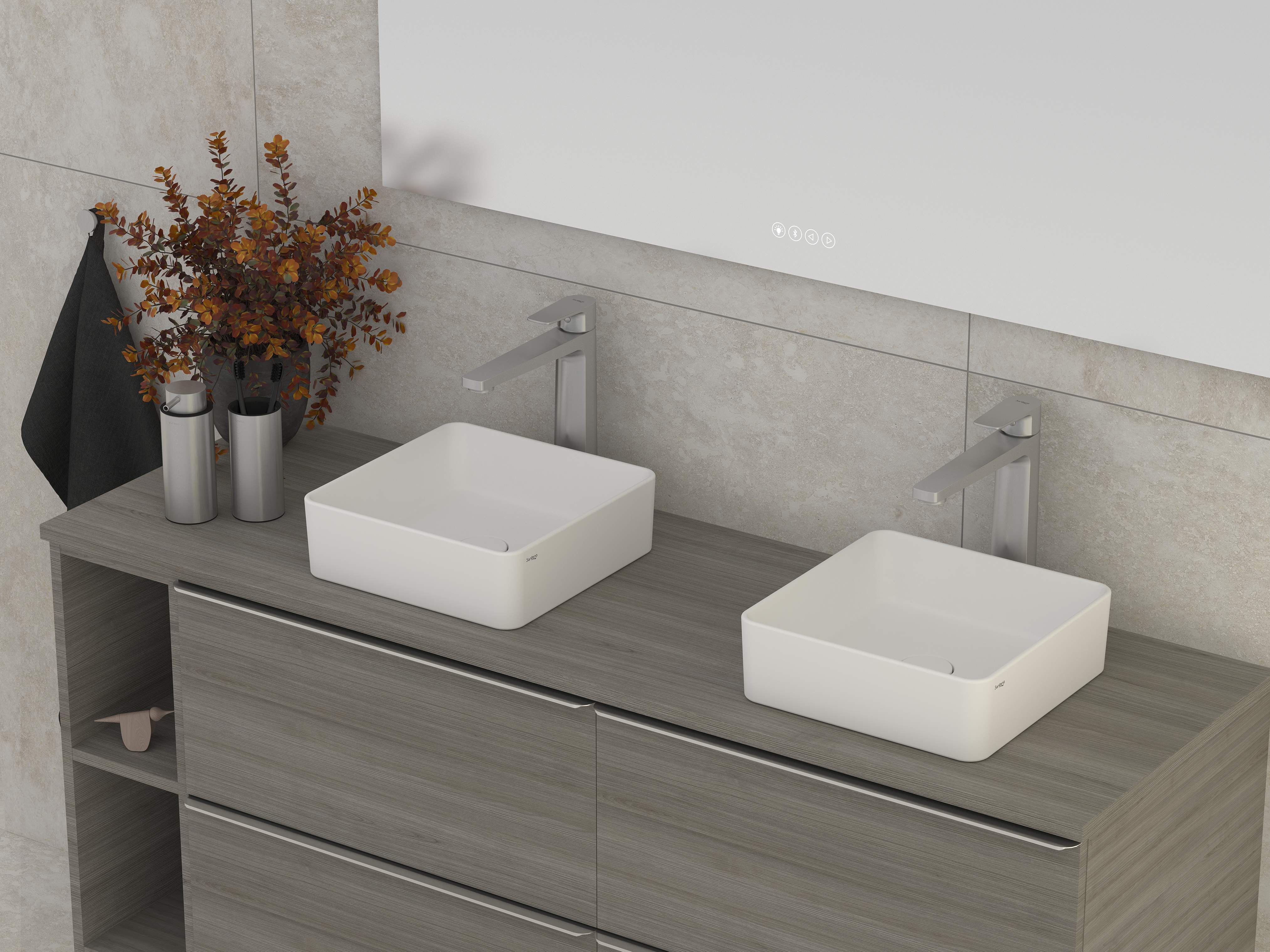 Lavatórios de bancada HALO S102091504...00 Sanitana