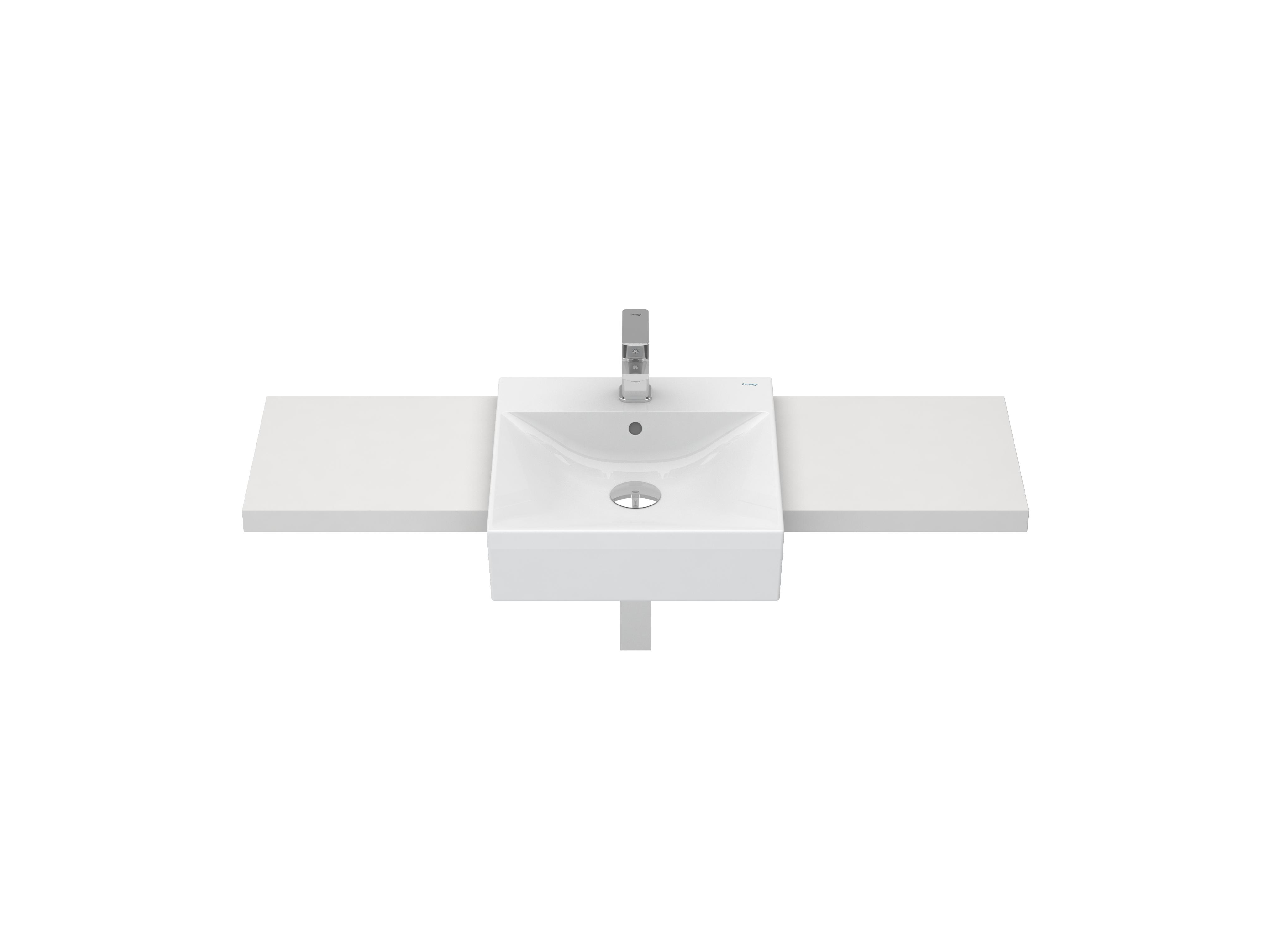 Lavatórios semi-encastrados Branco ALBUS S10201017600000 Sanitana