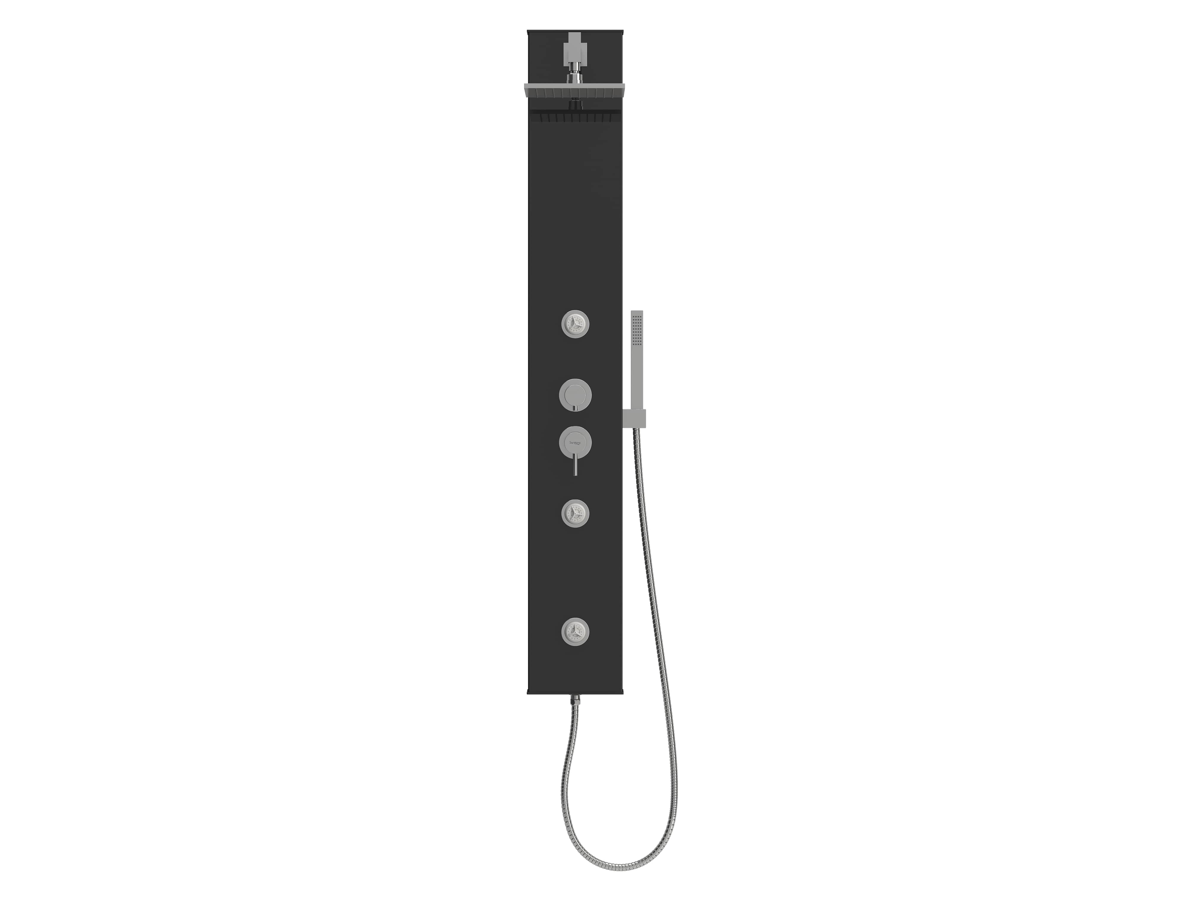 Colunas de duche Preto mate FLEX S20027933805600 Sanitana