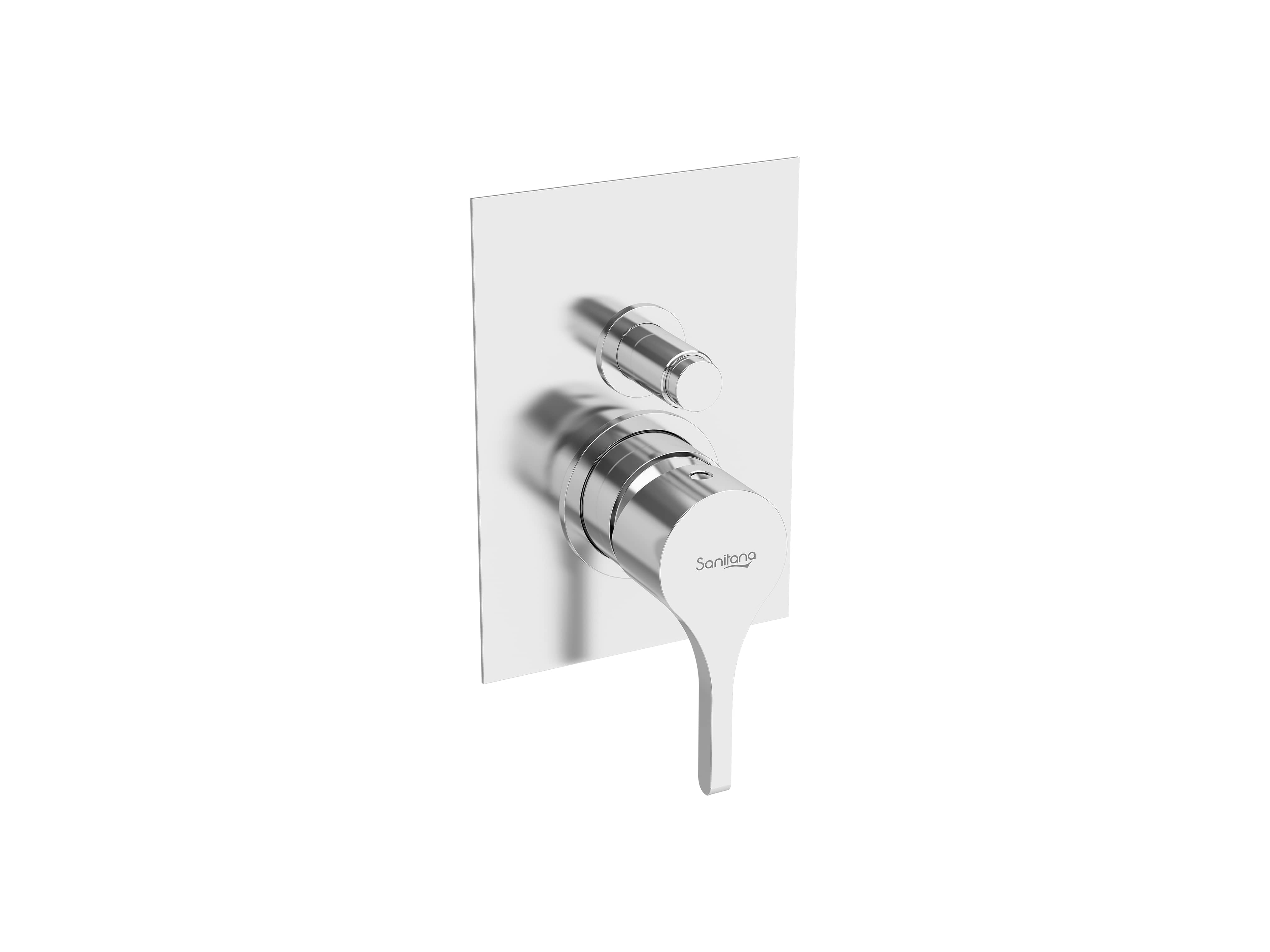 Torneiras de duche e banheira Cromado SILK S50005469550706 Sanitana