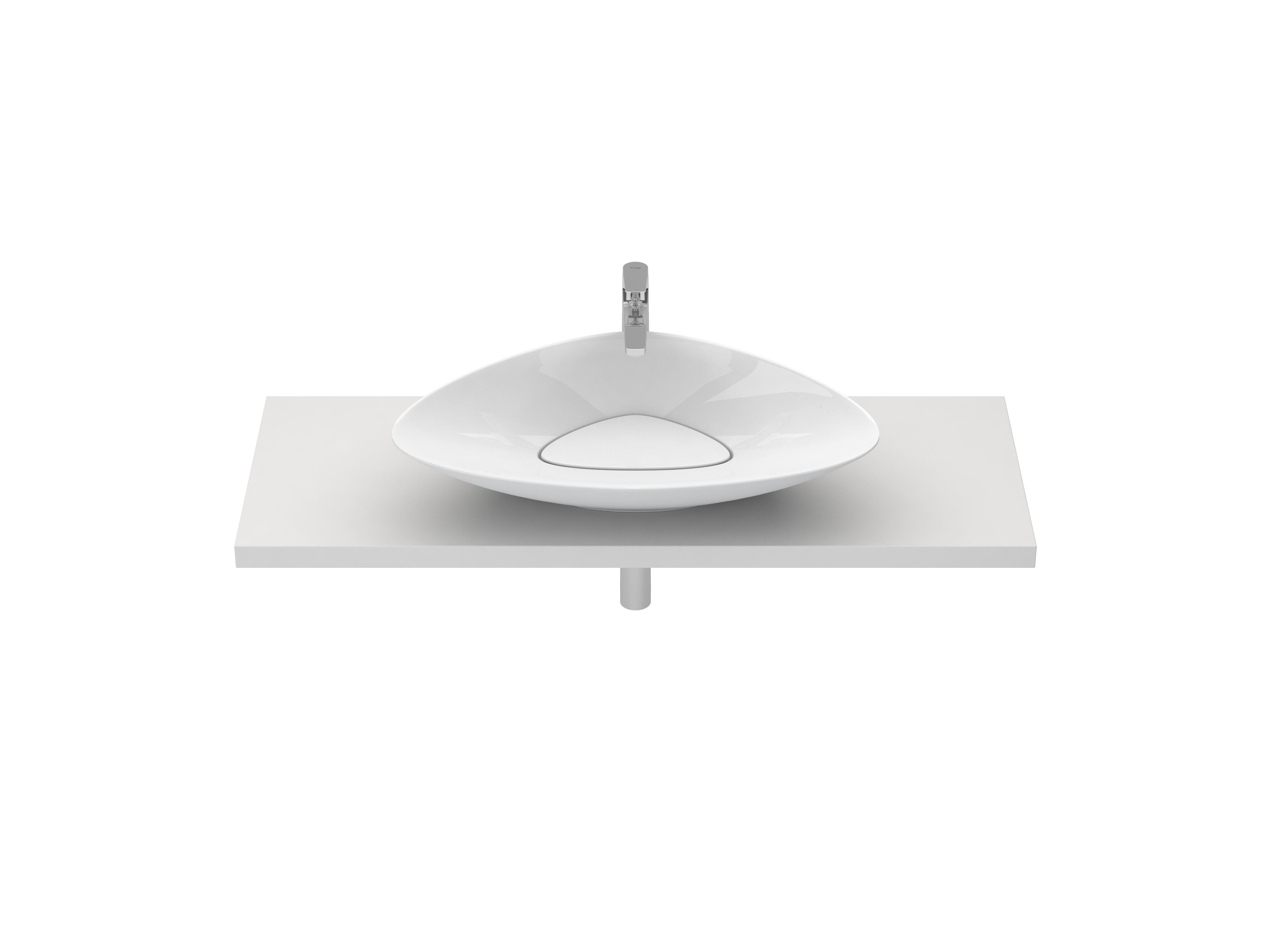 Lavatórios de bancada Branco TRIK S10016750400000 Sanitana