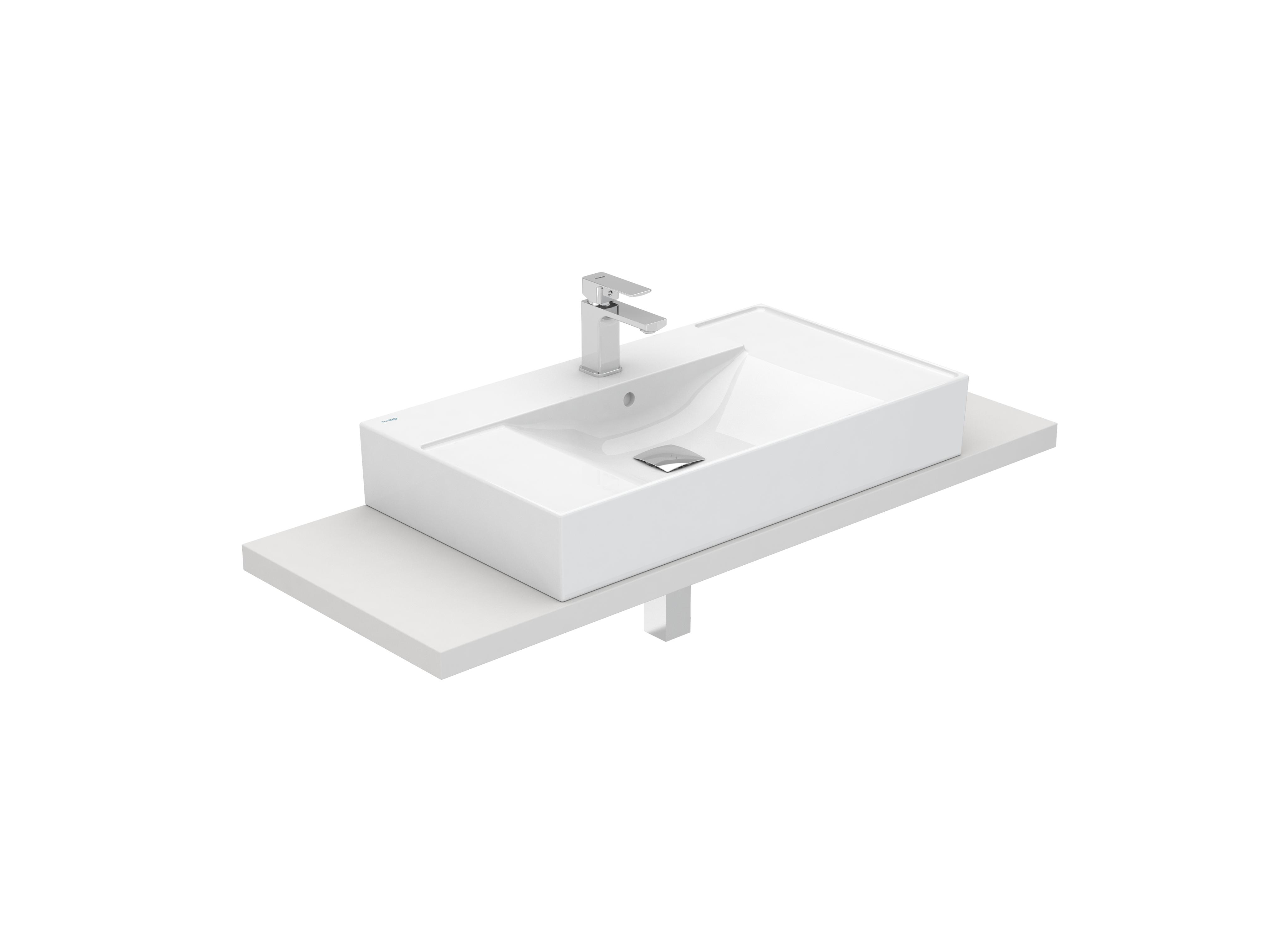 Lavatórios de bancada Branco ALBUS S10200216400000 Sanitana