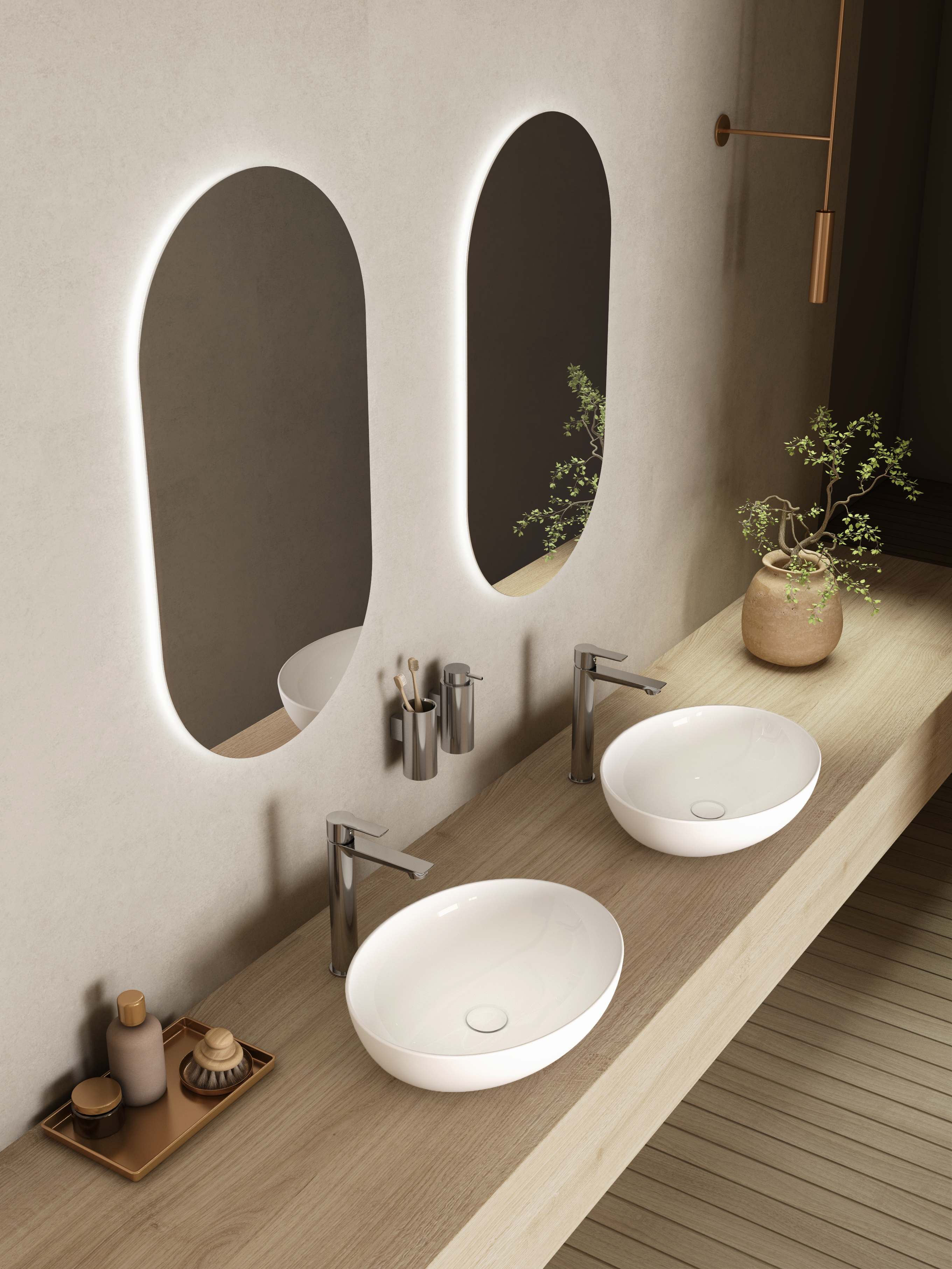 Espelhos com iluminação MAYARA S70210883300000 Sanitana