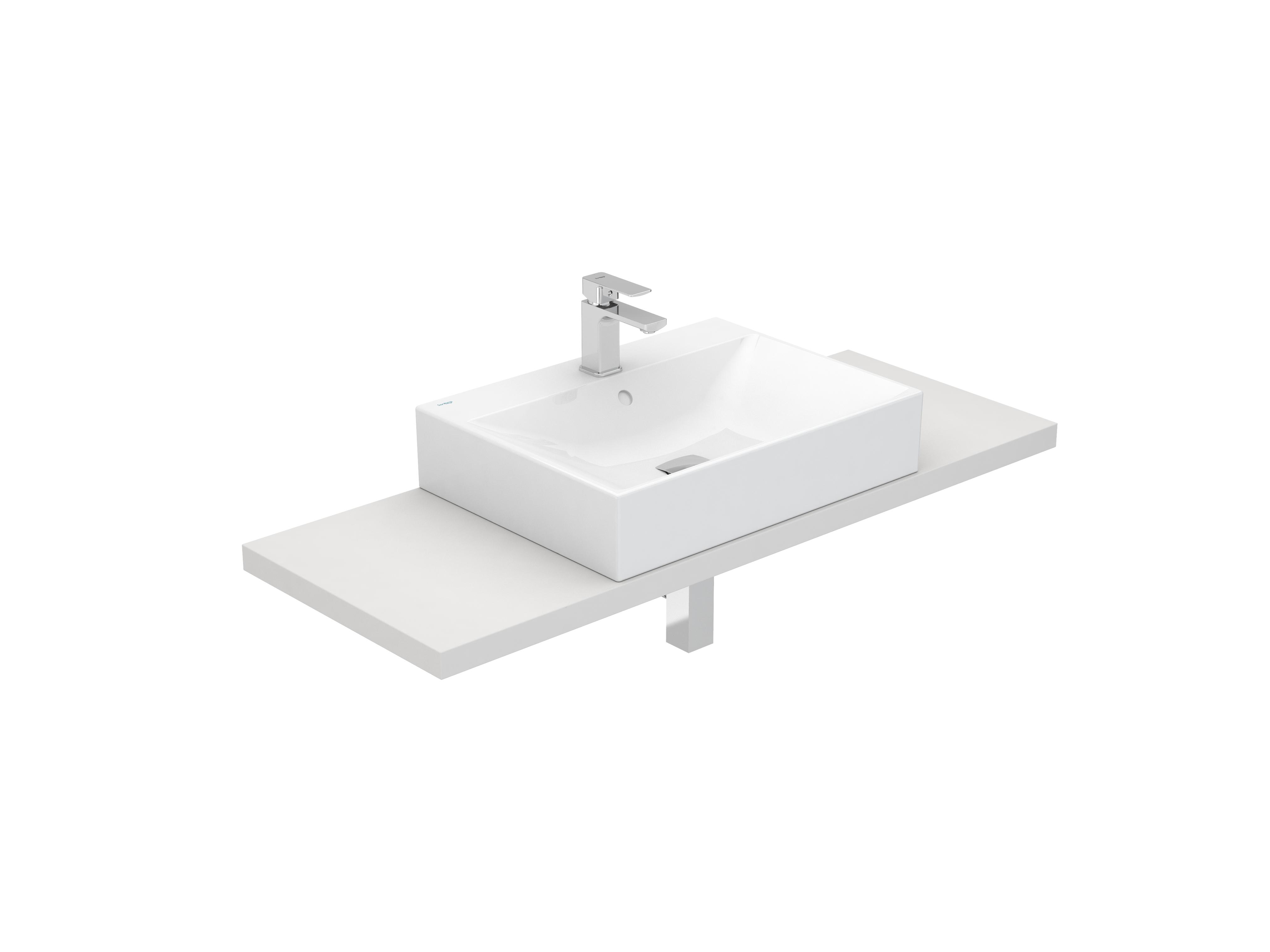 Lavatórios de bancada Branco ALBUS S10085180800000 Sanitana