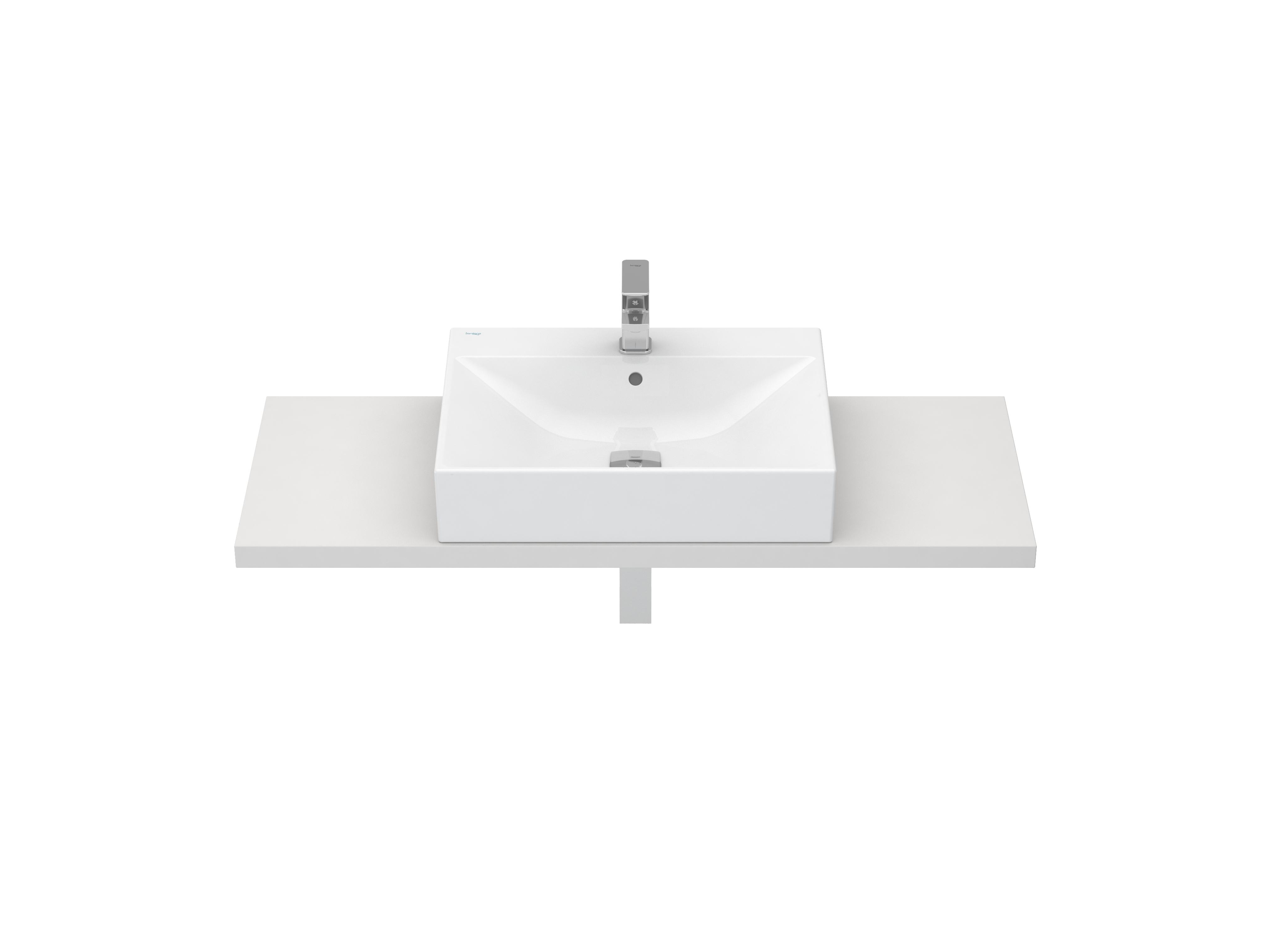 Lavatórios de bancada Branco ALBUS S10085180800000 Sanitana