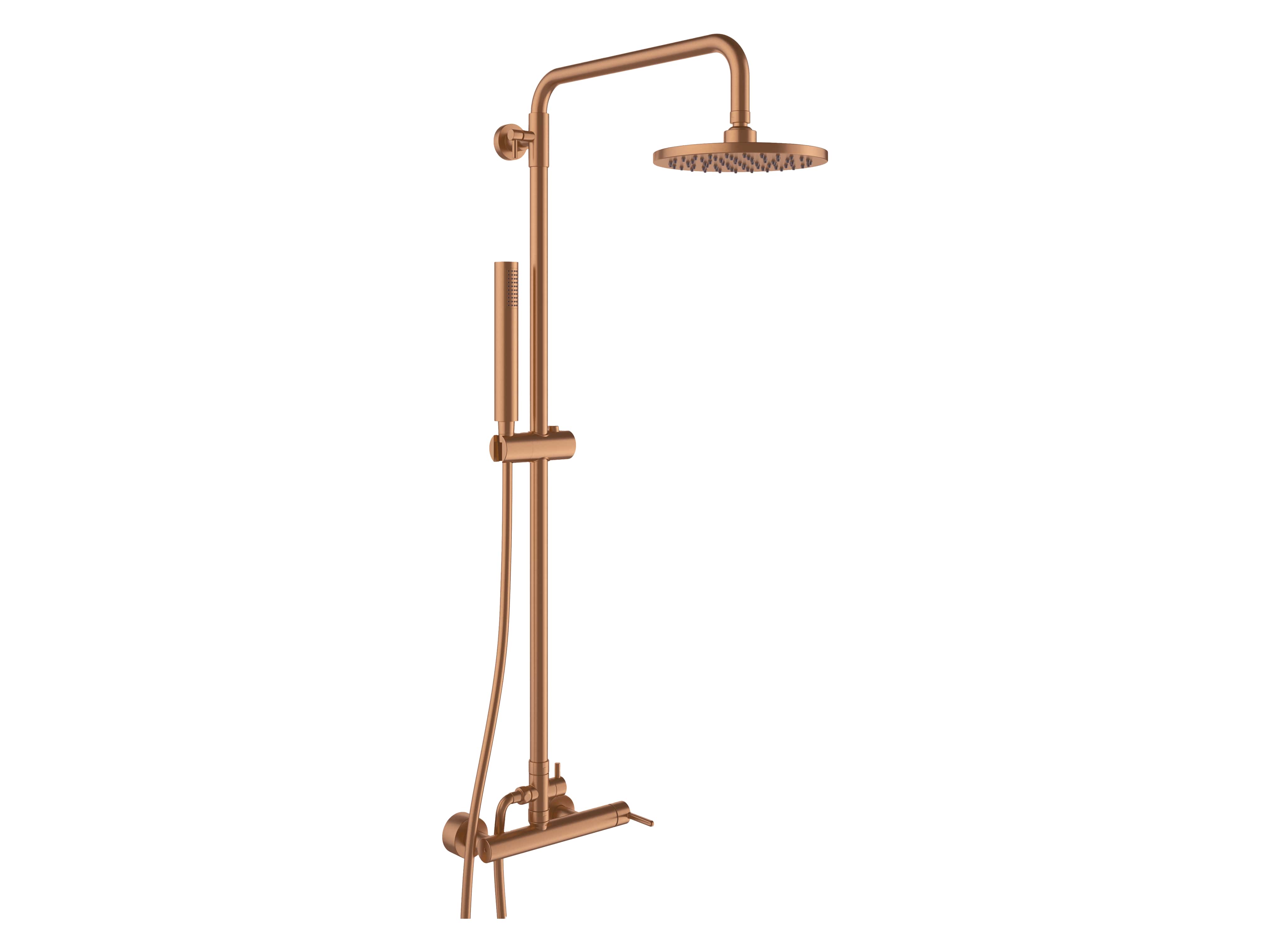 Colunas de duche Ouro rosa escovado RUBY S5021780000RM02 Sanitana