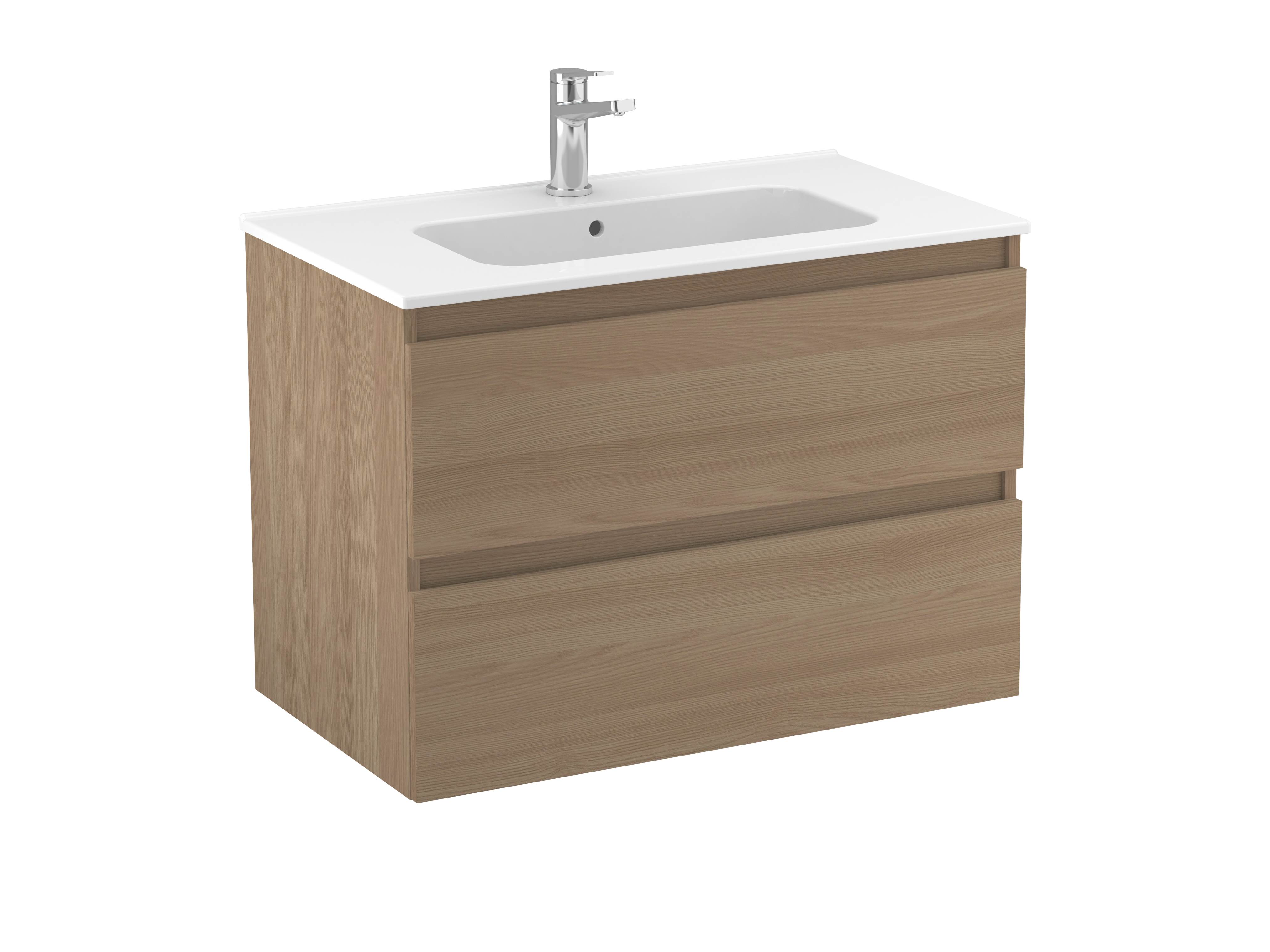 Móveis com lavatório Nogueira texturado MAPLE S70205903103501 Sanitana