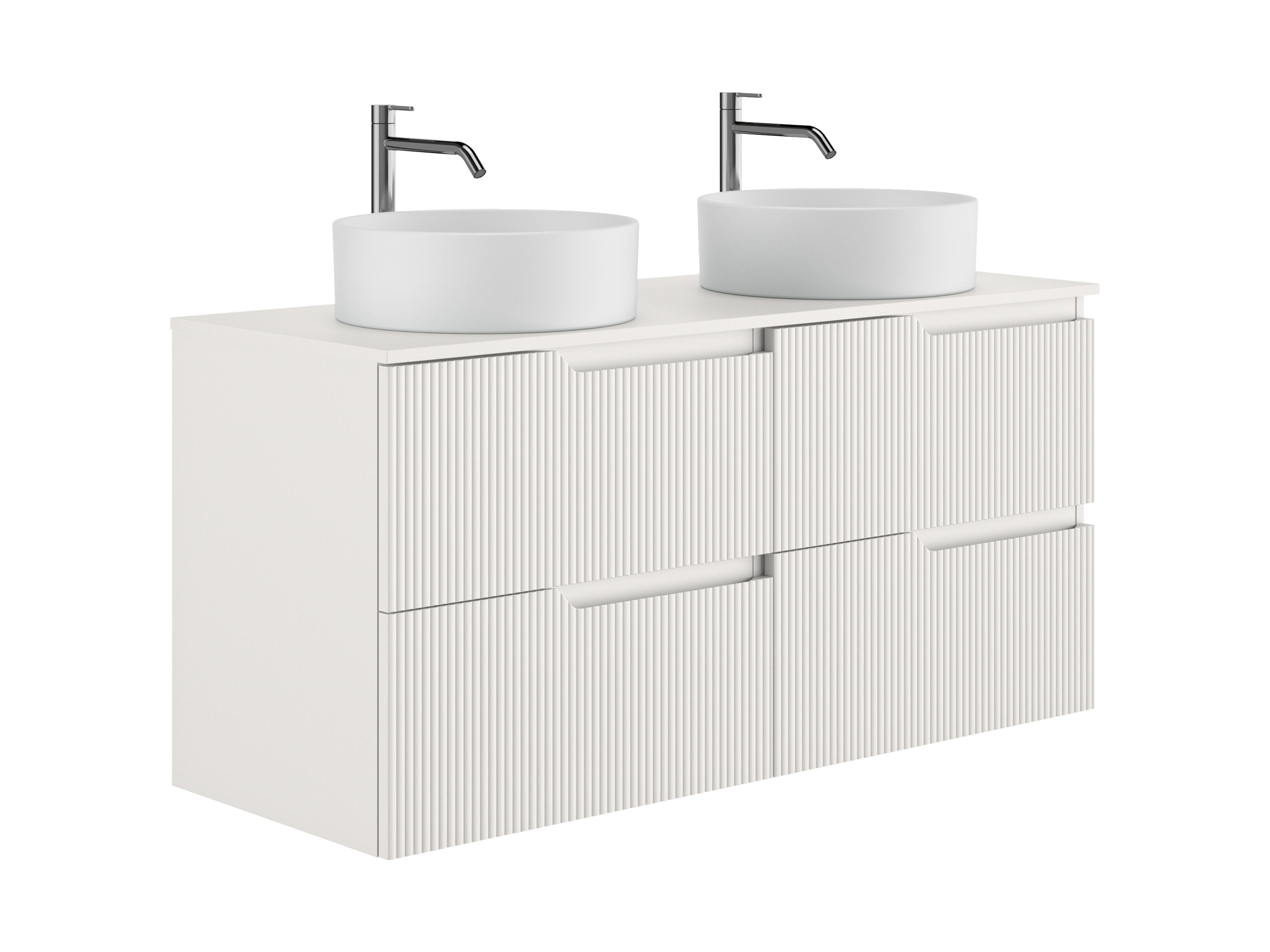 Bancadas para lavatório Branco mate BLOSSOM S70219900006400 Sanitana