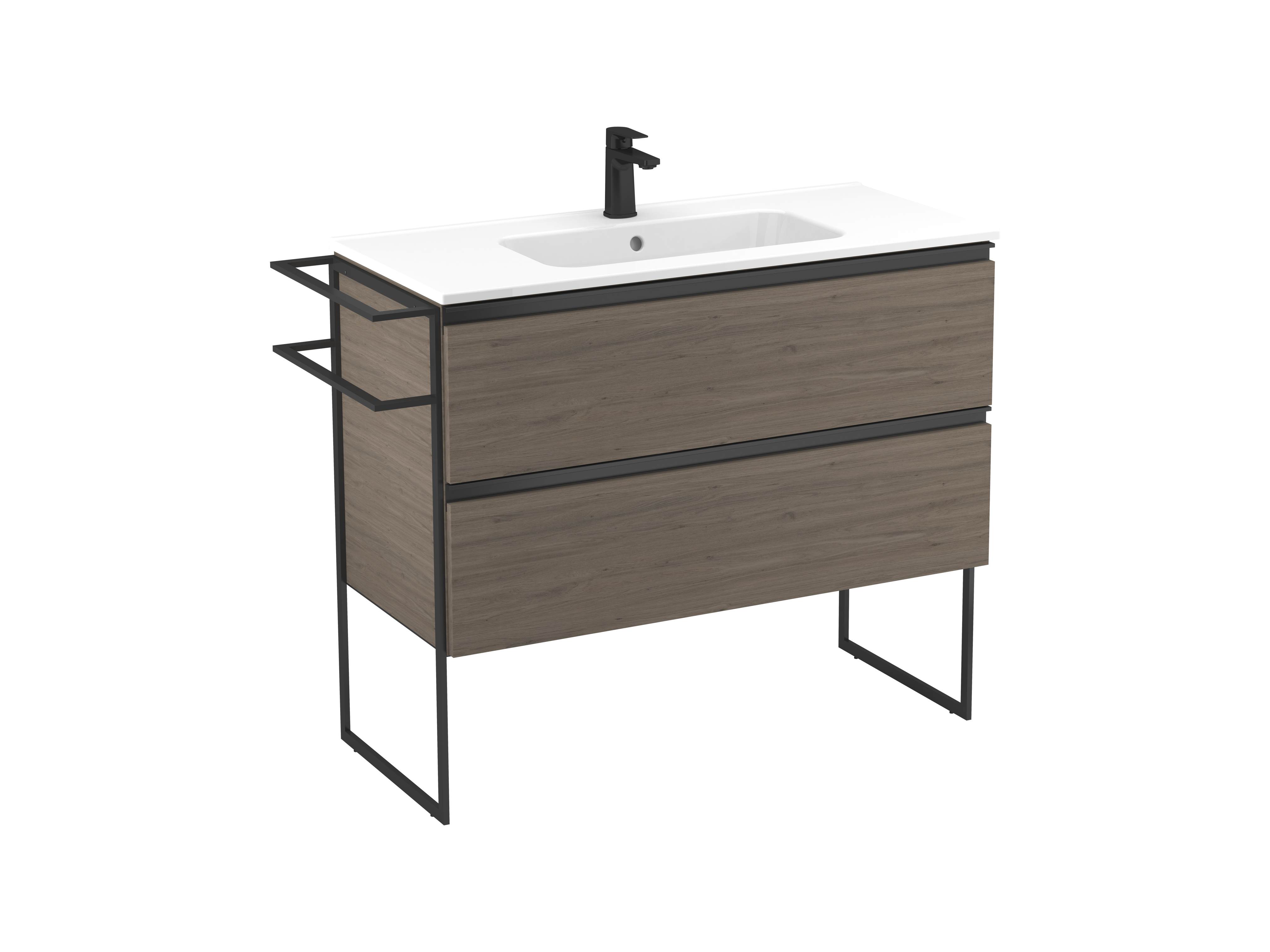 Móveis base Carvalho escuro WEZA S70210303112100 Sanitana