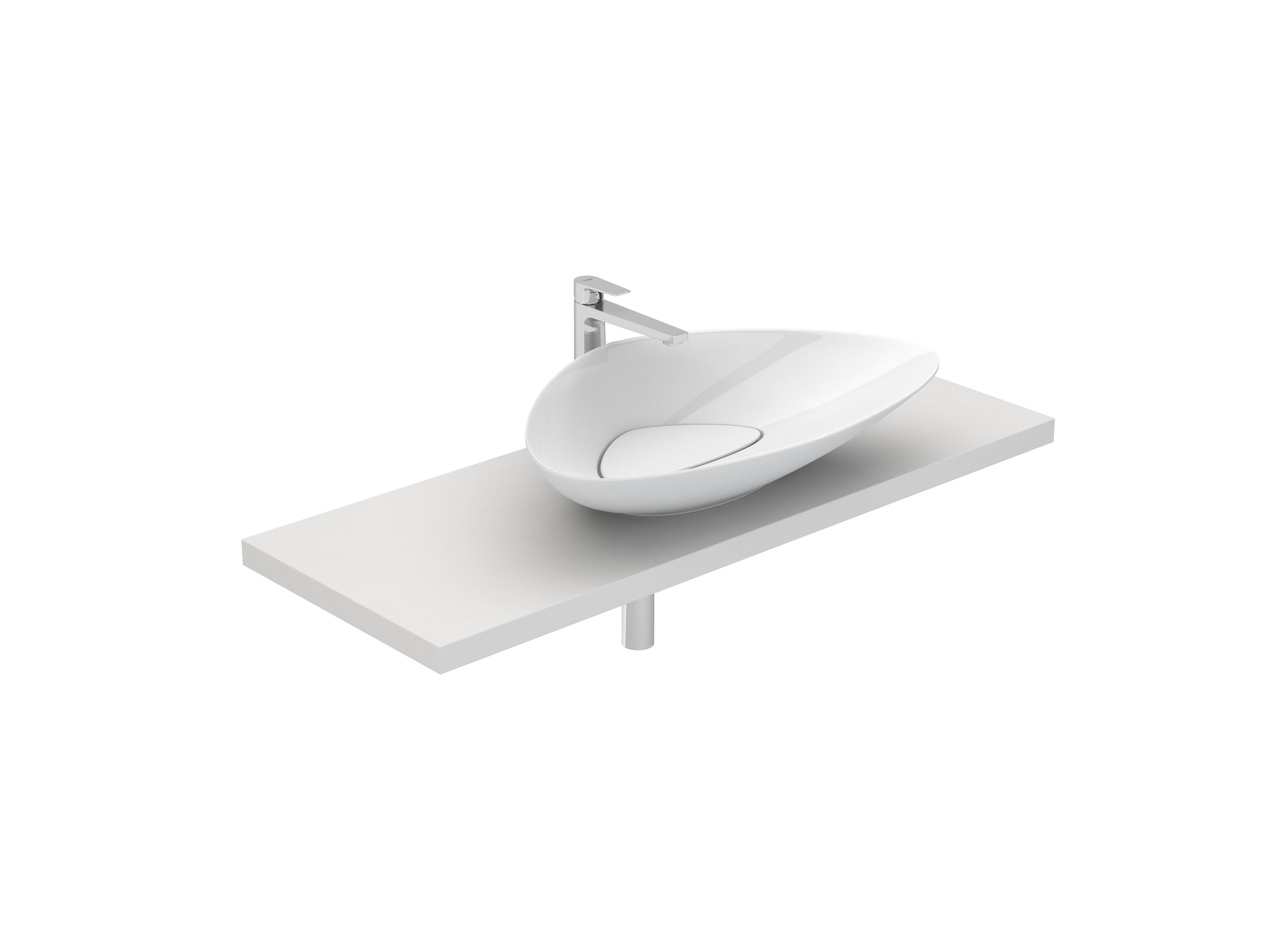 Lavatórios de bancada Branco TRIK S10016750400000 Sanitana